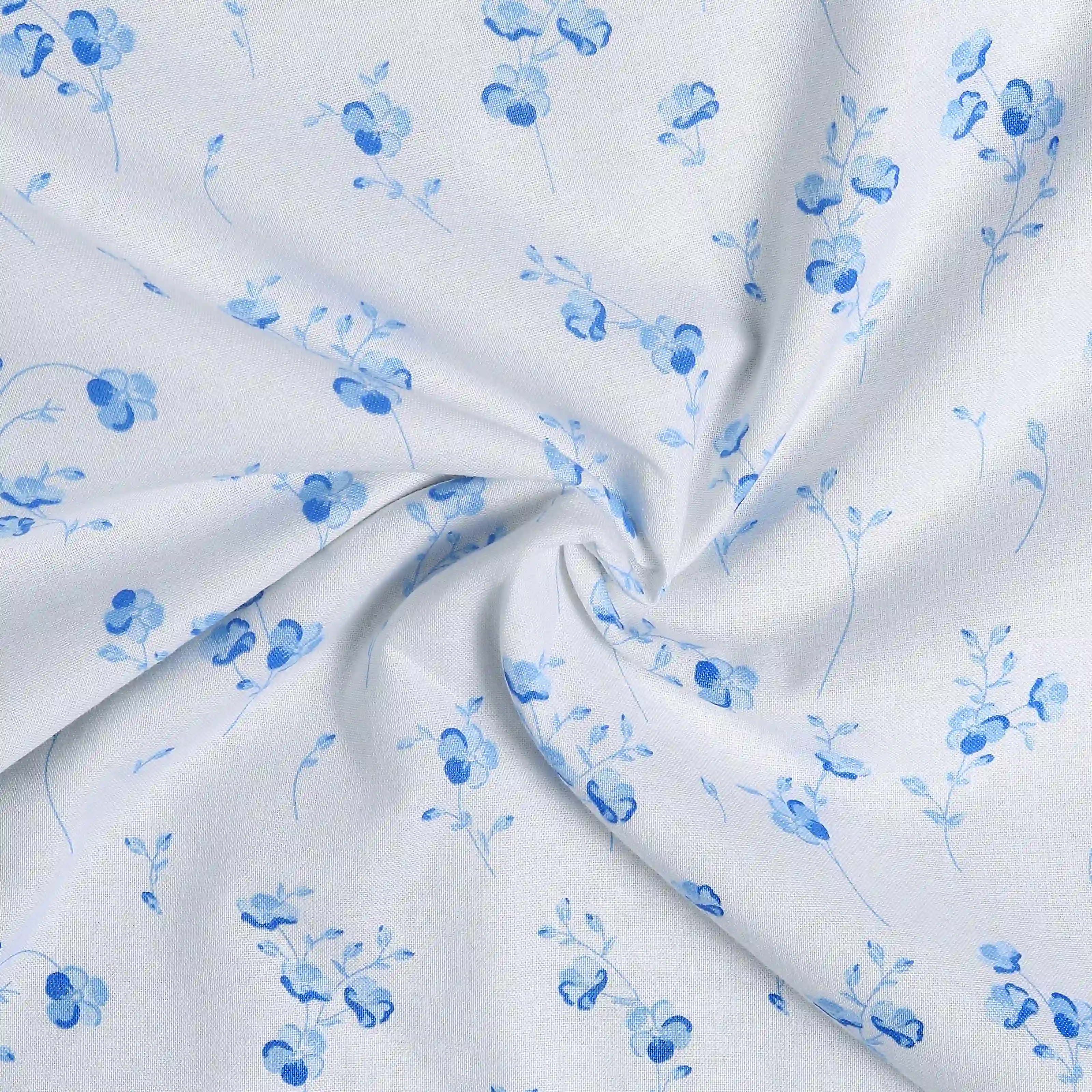 Bloomshire Classic | Everyday Charm Printed Reversible Dohar with Super Soft Flannel Layering-Blue - Image 20