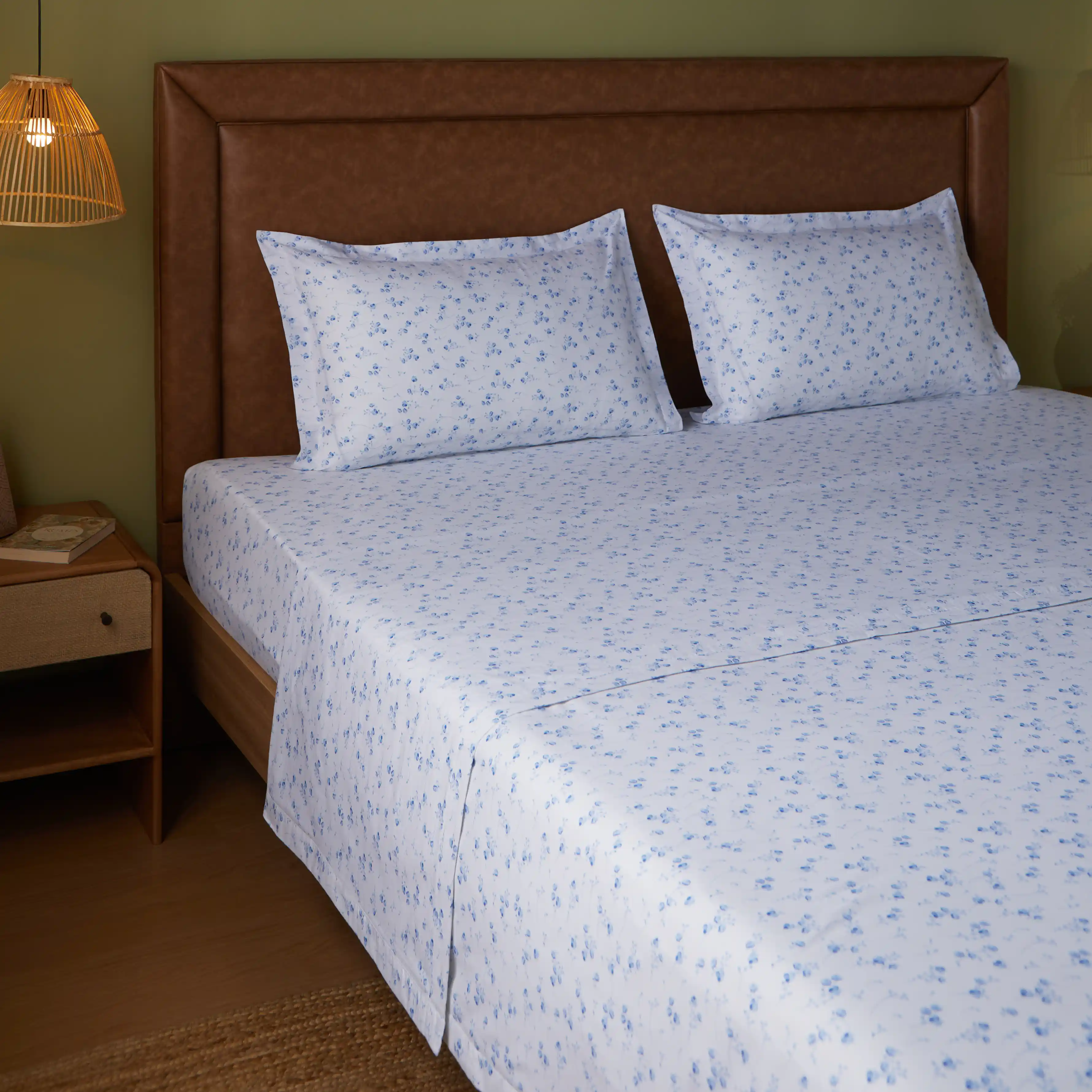 Bloomshire Classic | Everyday Charm Printed Reversible Dohar with Super Soft Flannel Layering-Blue - Image 42