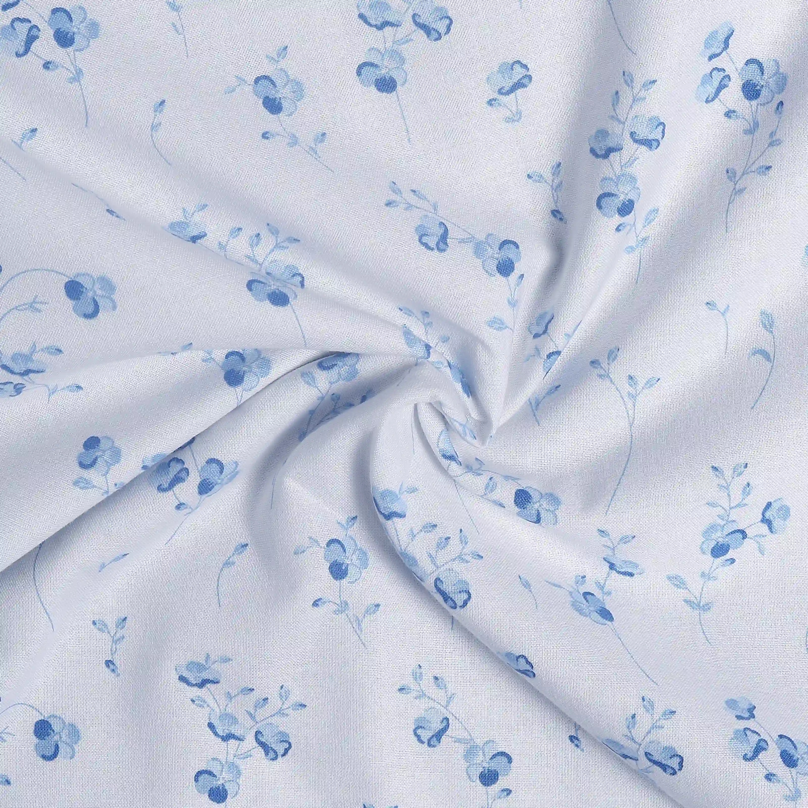 Bloomshire Classic | Everyday Charm Printed Reversible Dohar with Super Soft Flannel Layering-Blue - Image 45