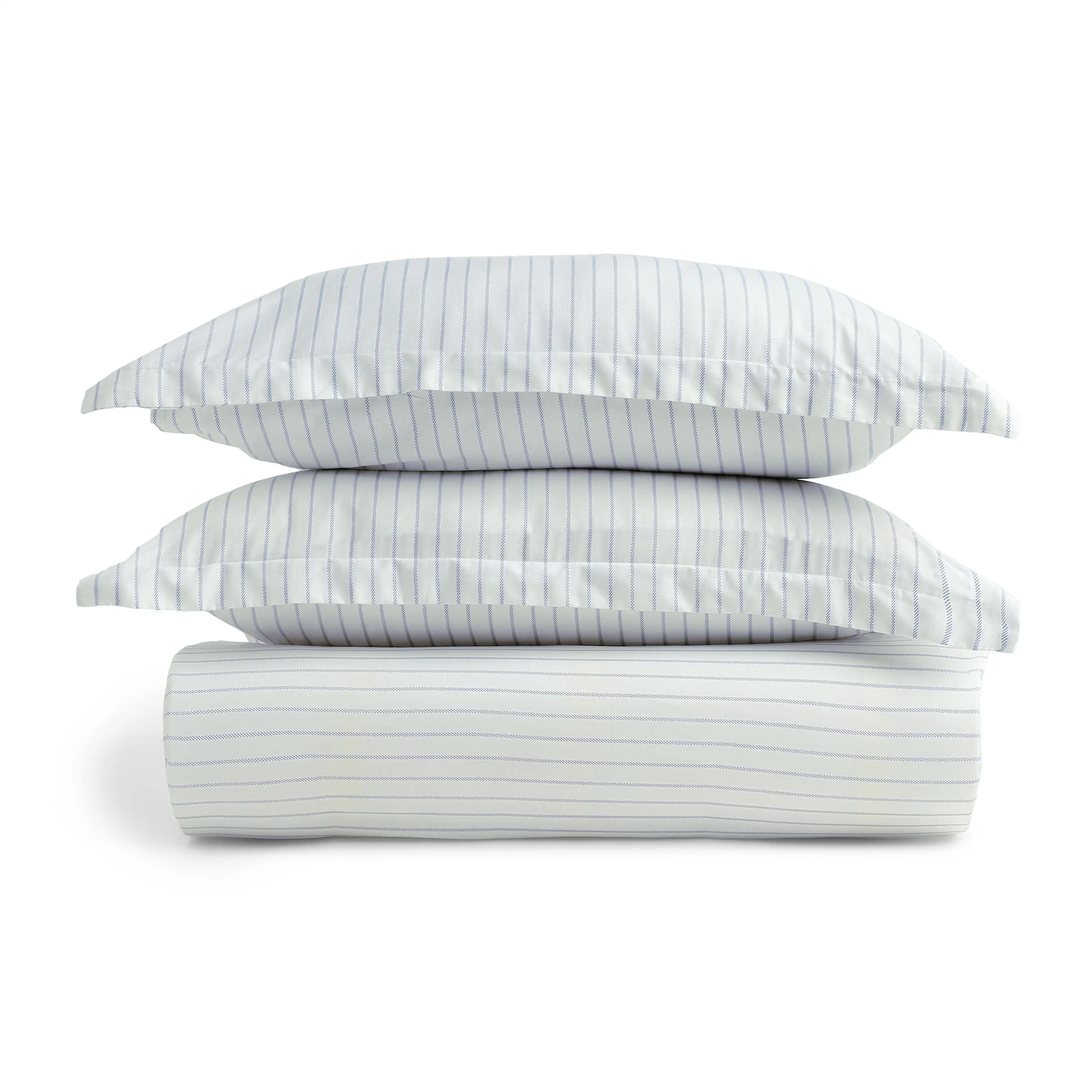 Bloomshire Classic | Everyday Charm Printed Cotton Fitted Sheet Set-Blue - Image 5