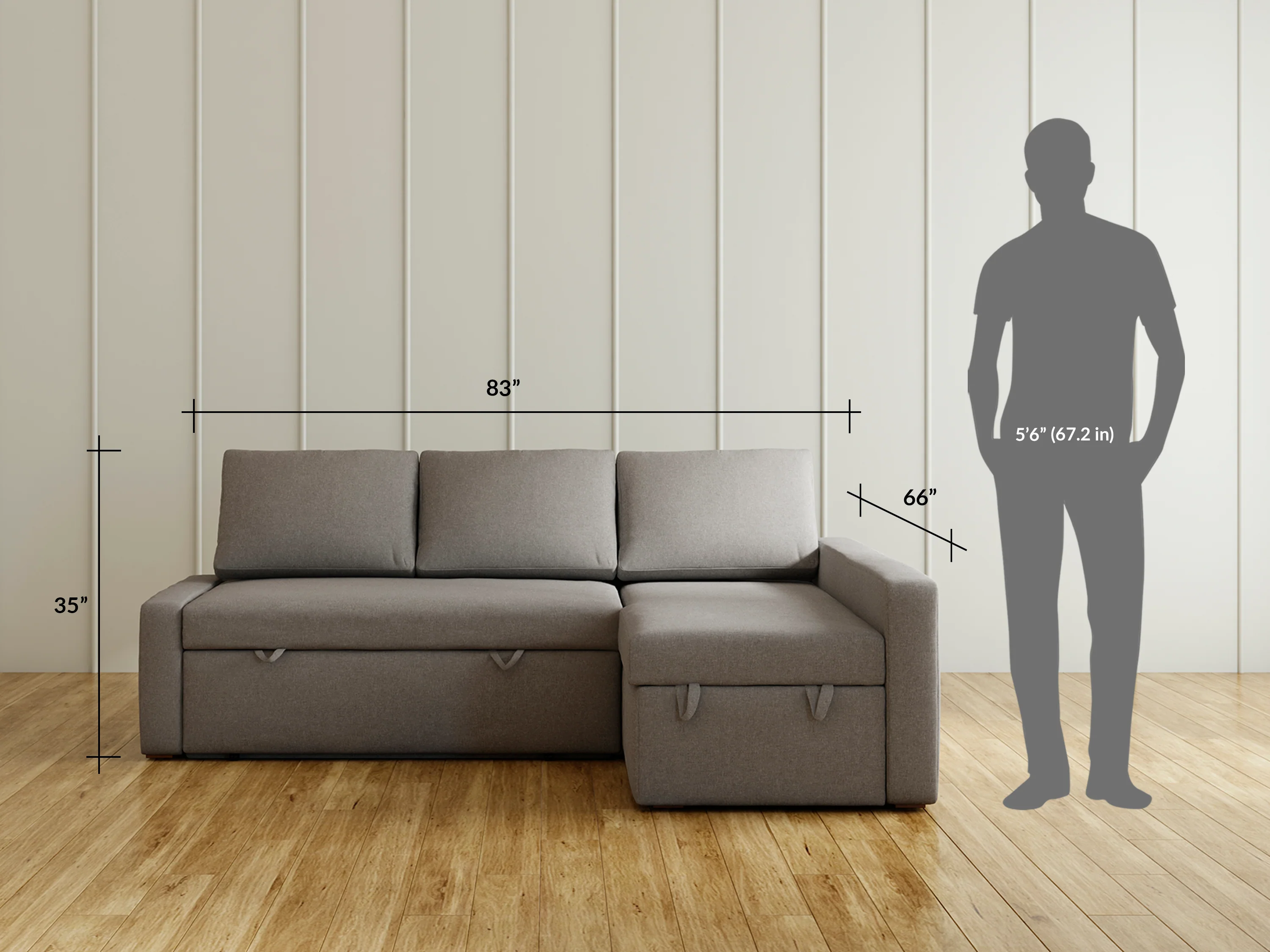 Callie Sofa Cum Bed, Right Aligned - Image 10