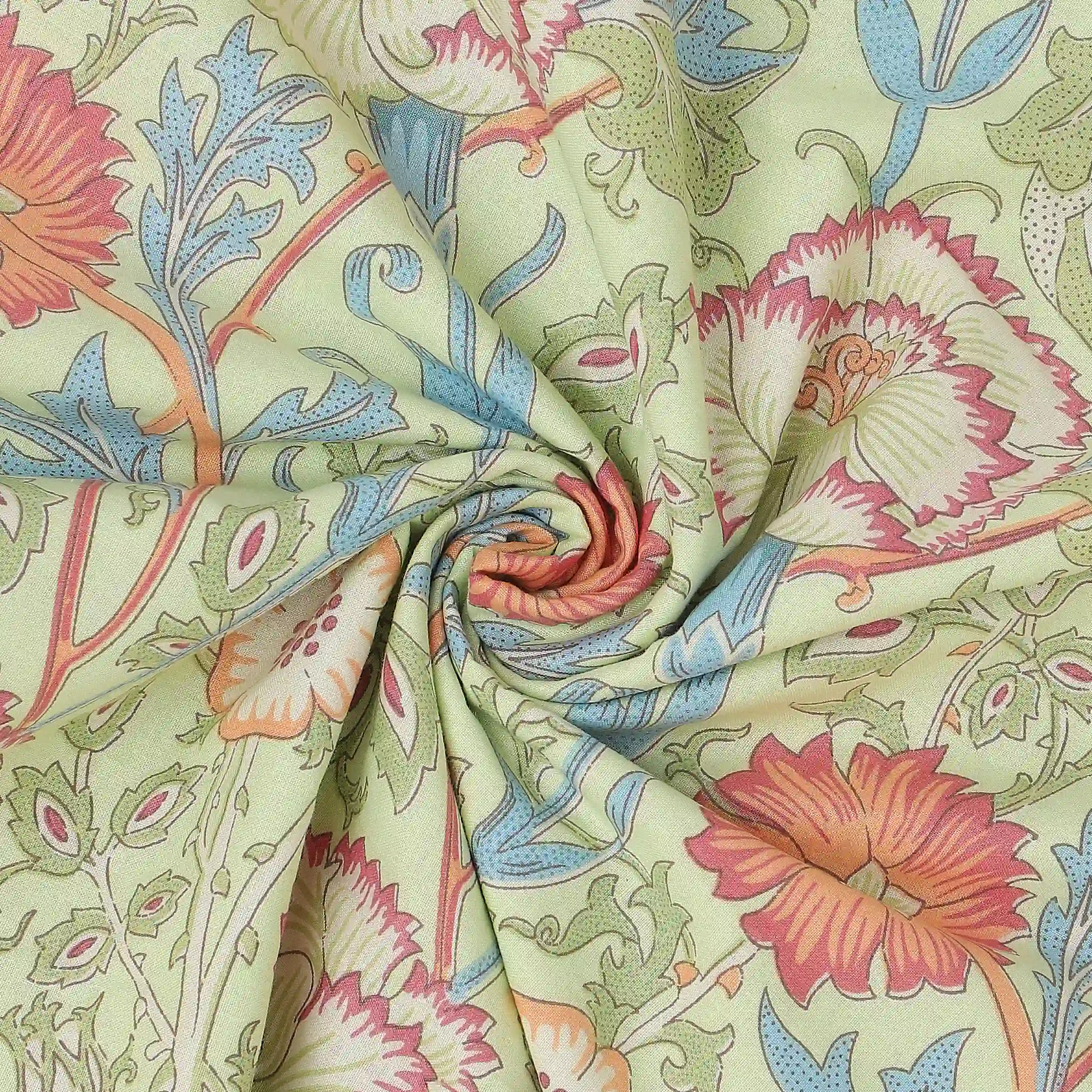 Chippa Lane | Contemporary Indian Print Design Reversible Dohar with Super Soft Flannel Layering-Green - Image 10