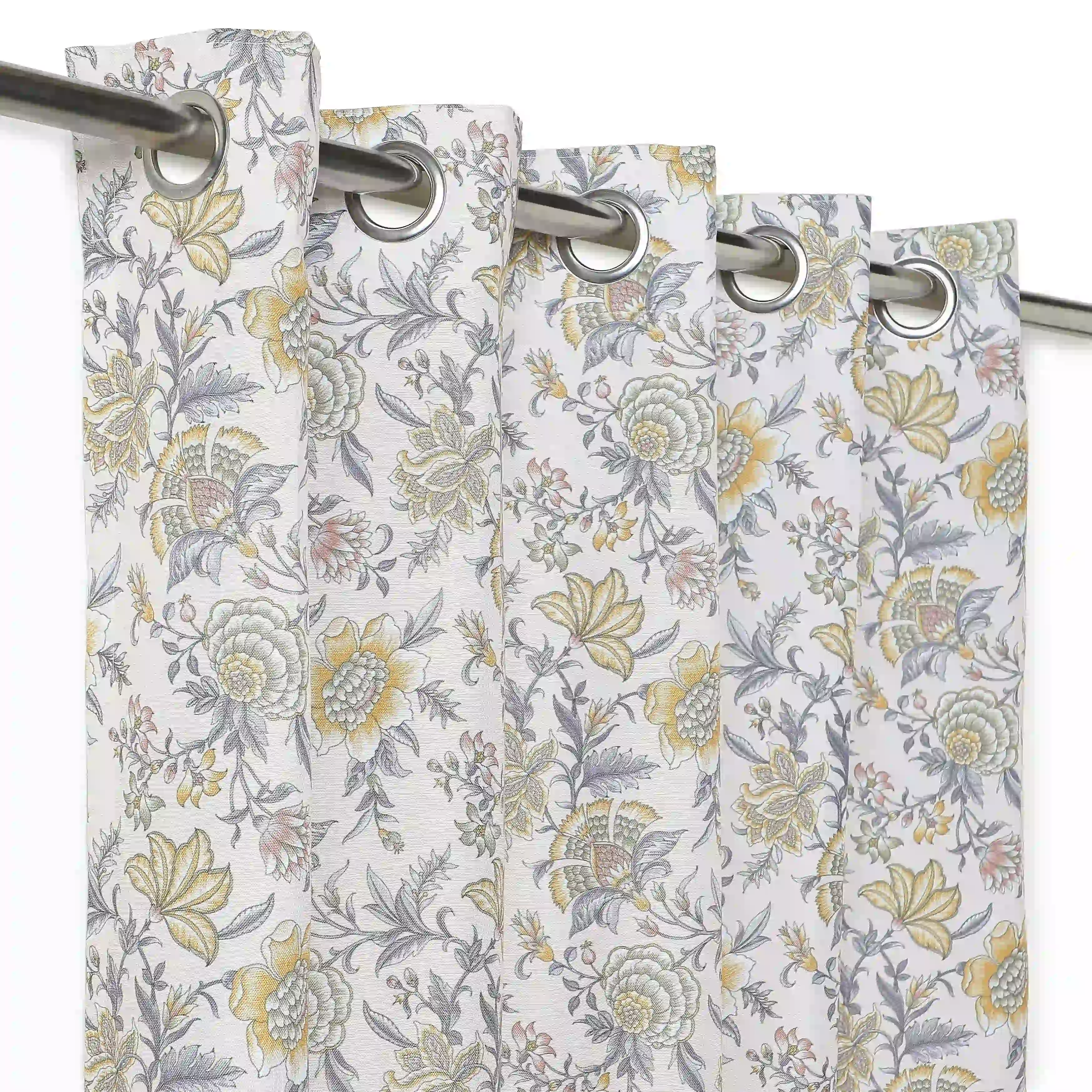 Chippa Lane Set Of 2 Printed Readymade Curtains | Chintz Affair - Image 14