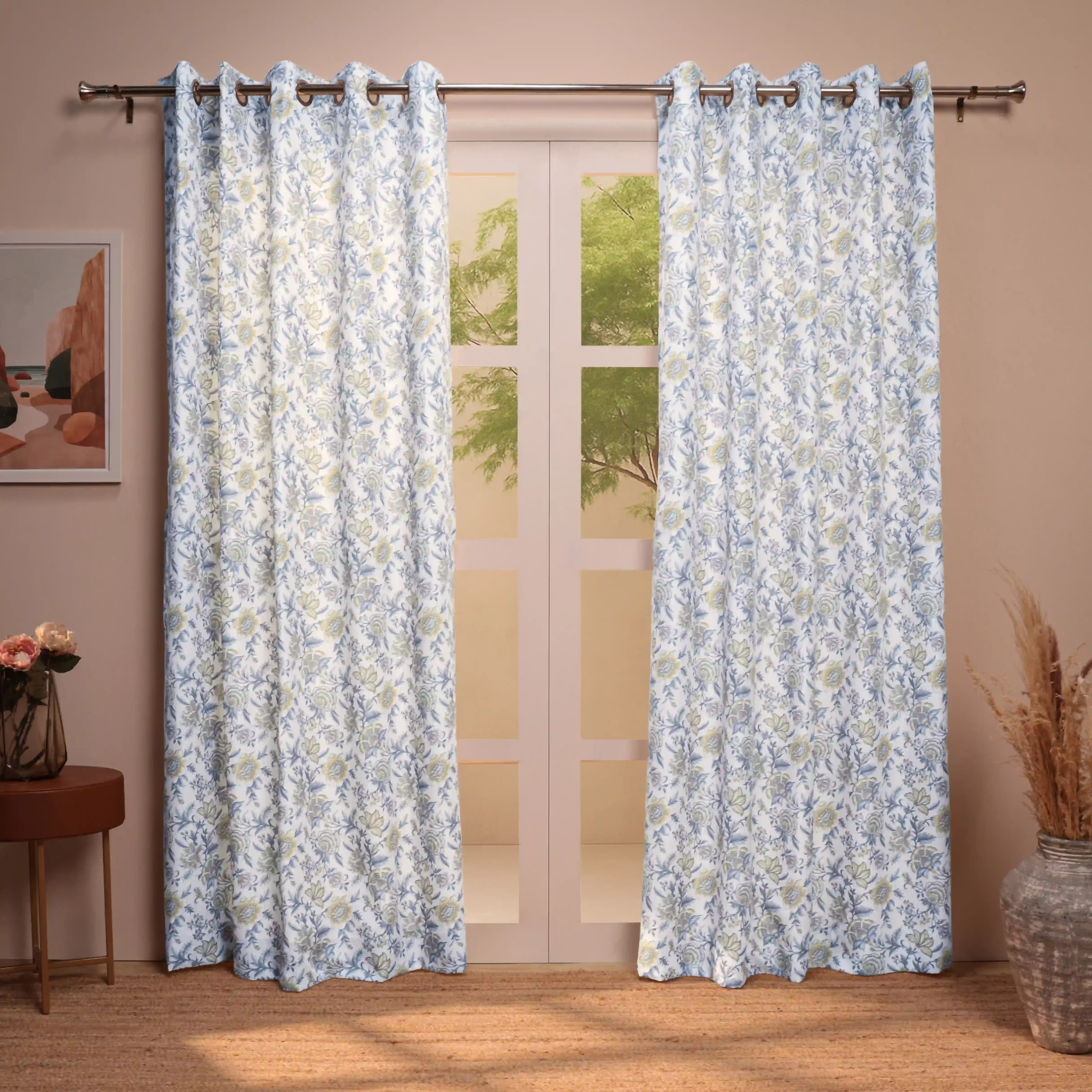 Chippa Lane Set Of 2 Printed Readymade Curtains | Chintz Affair - Image 17