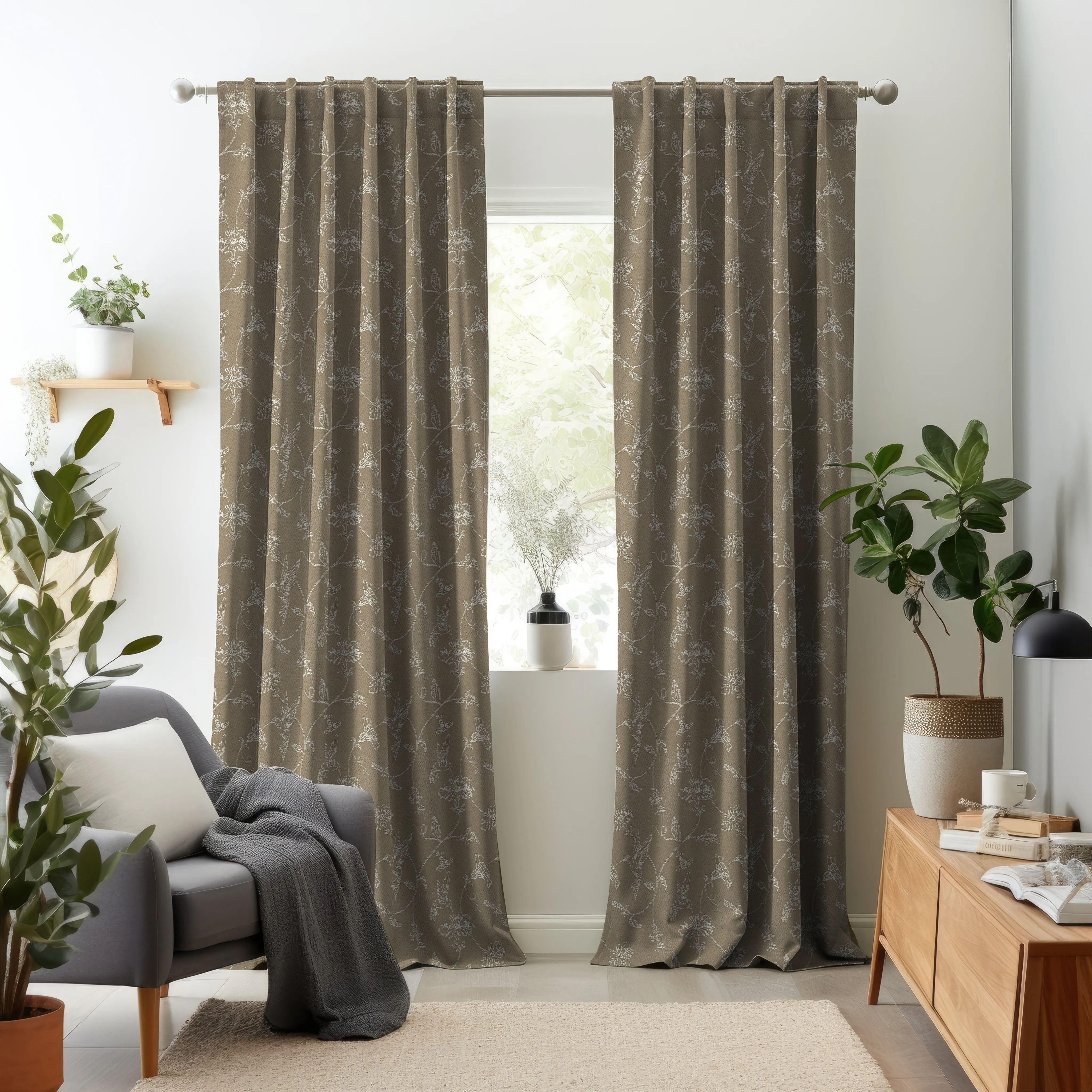 Cosmic Charm Edition 3 - Hummingbird | Made to Order Light Filtering Curtains - Image 19