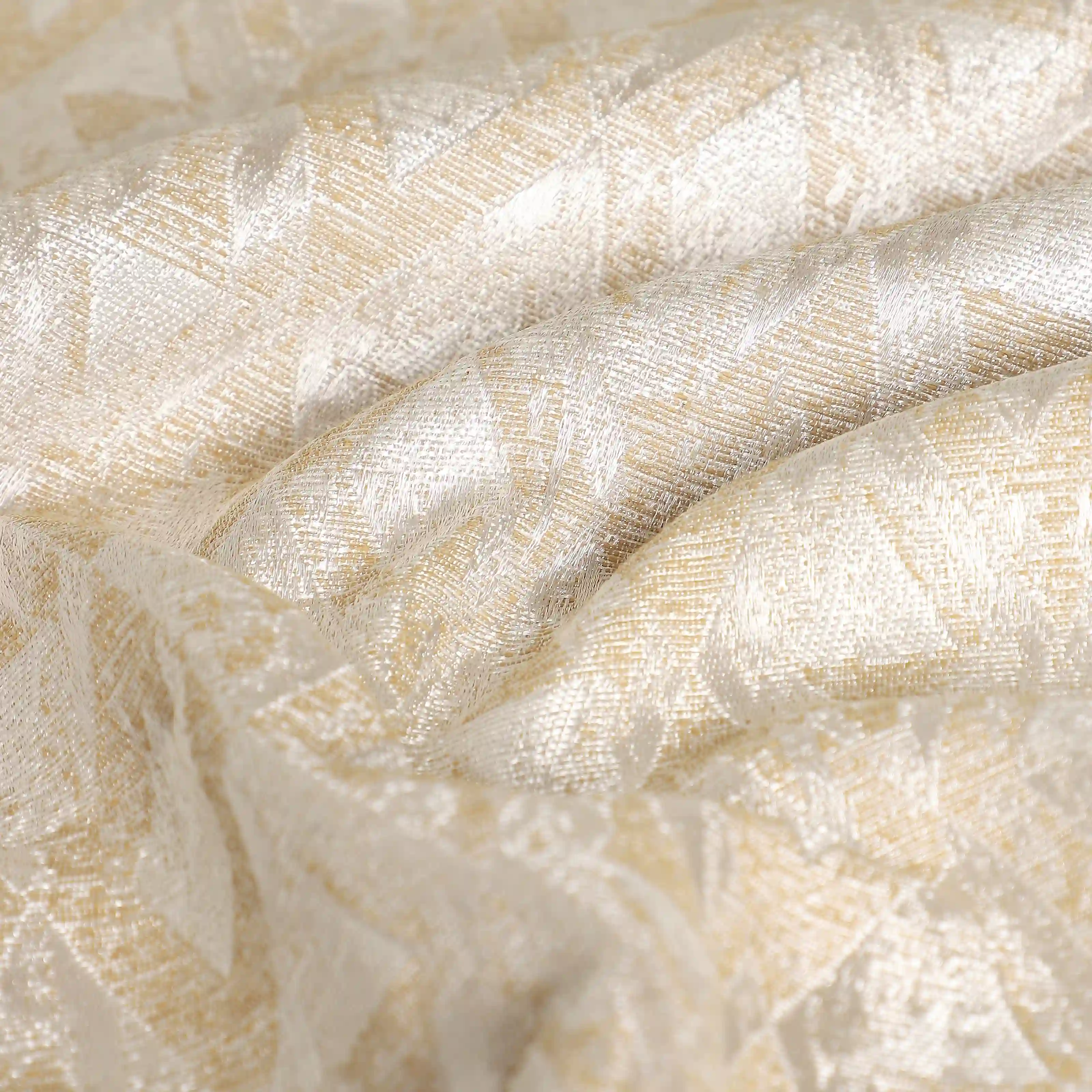 De Jacquard - Classic Set Of 2 Jacquard Readymade Curtains | Diamond Drift - Image 23