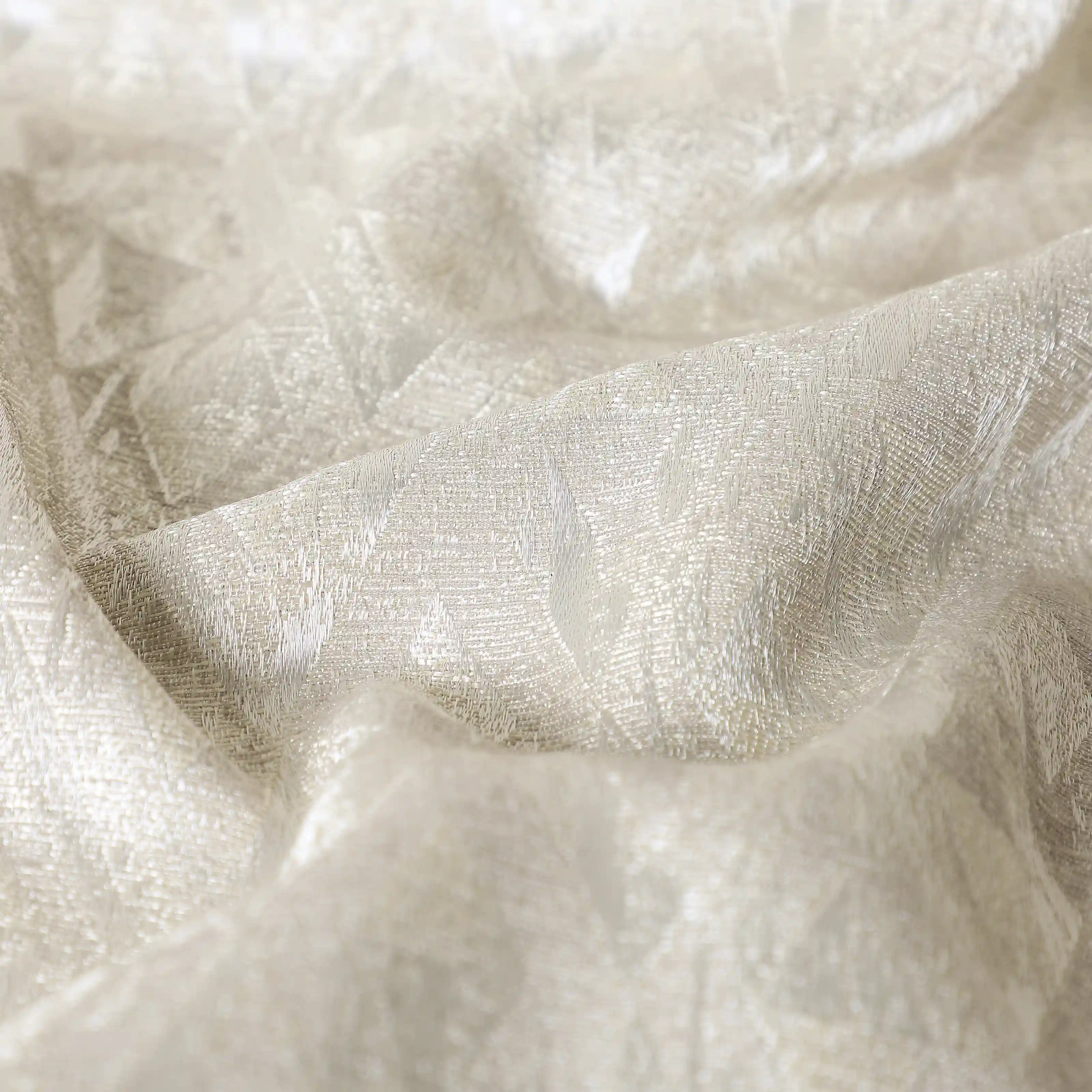 De Jacquard - Classic Set Of 2 Jacquard Readymade Curtains | Diamond Drift - Image 3