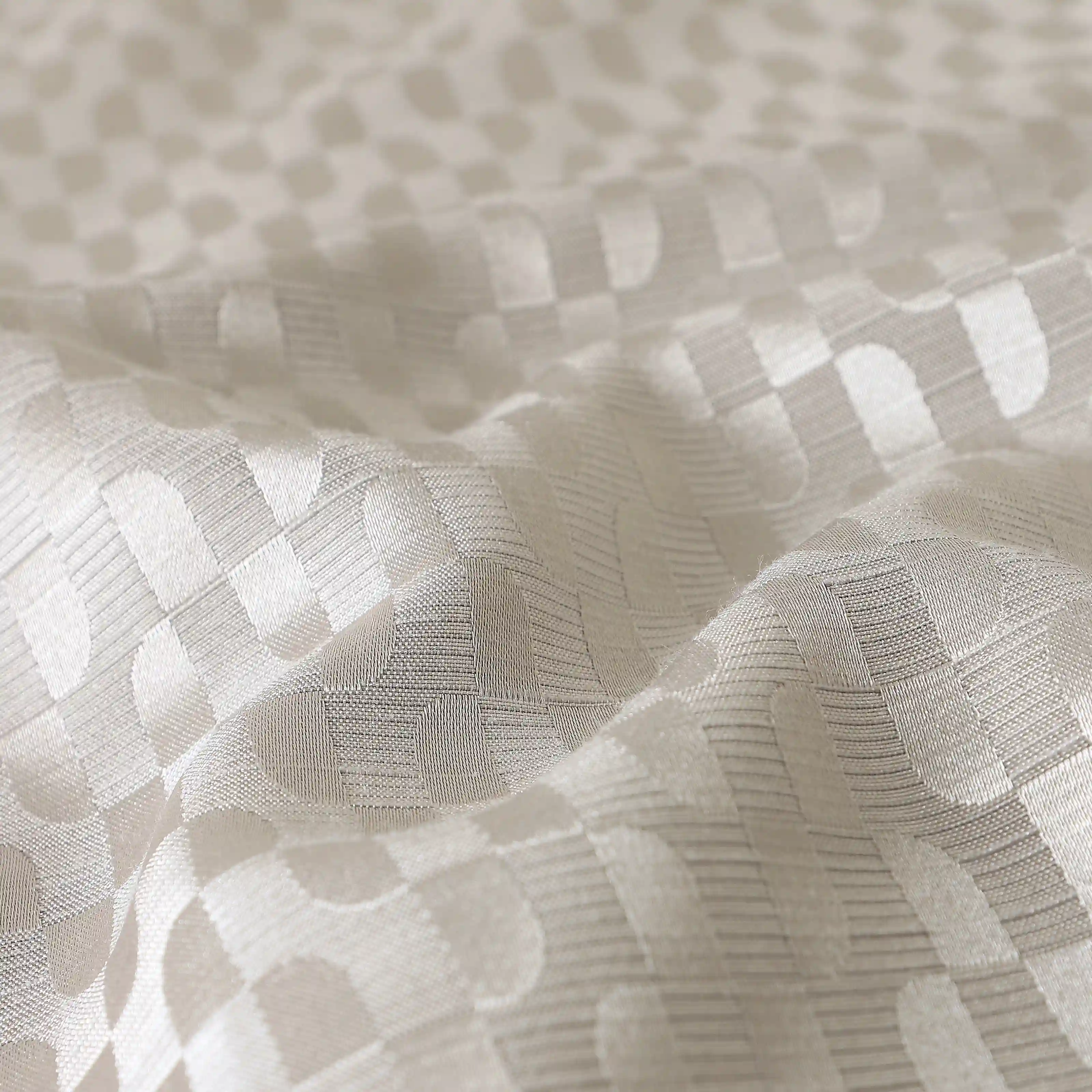De Jacquard - Classic Set Of 2 Jacquard Readymade Curtains | Rolling Rhythm - Image 11