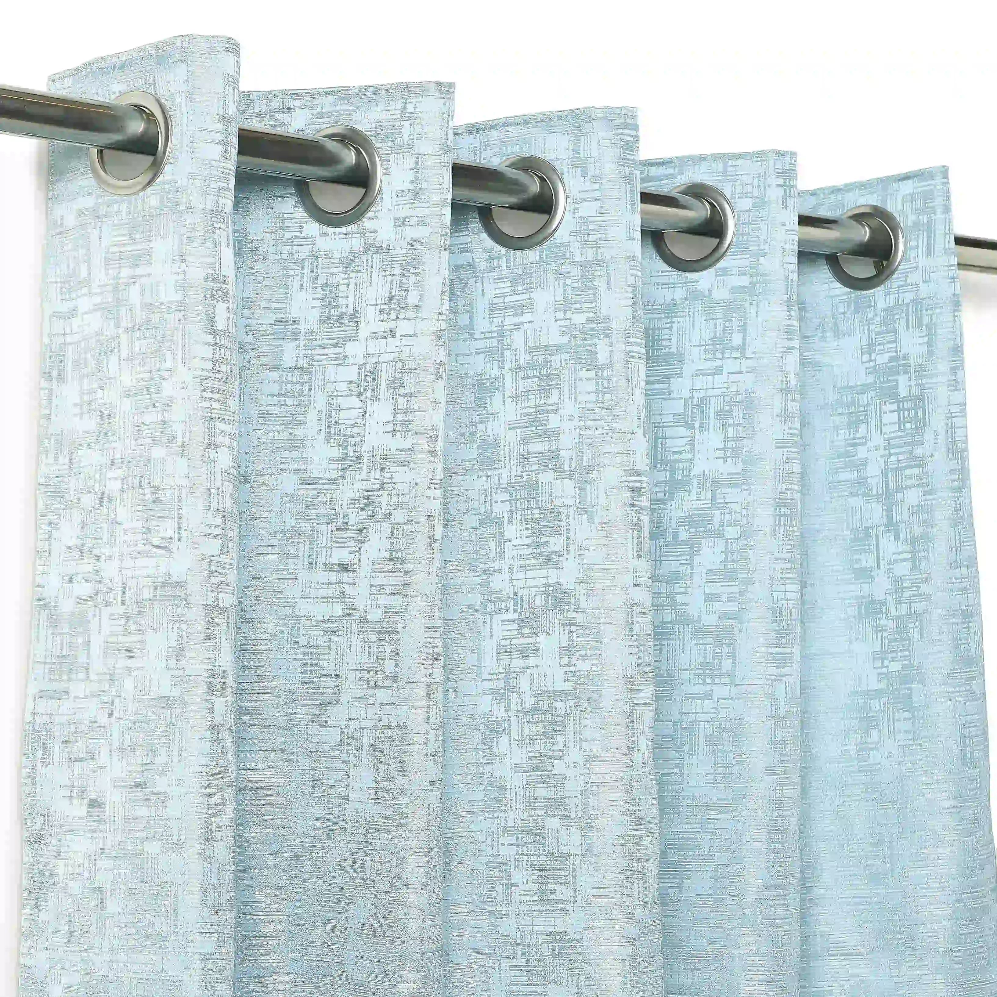 De Jacquard - Classic Set Of 2 Jacquard Readymade Curtains | Textured tales - Image 11