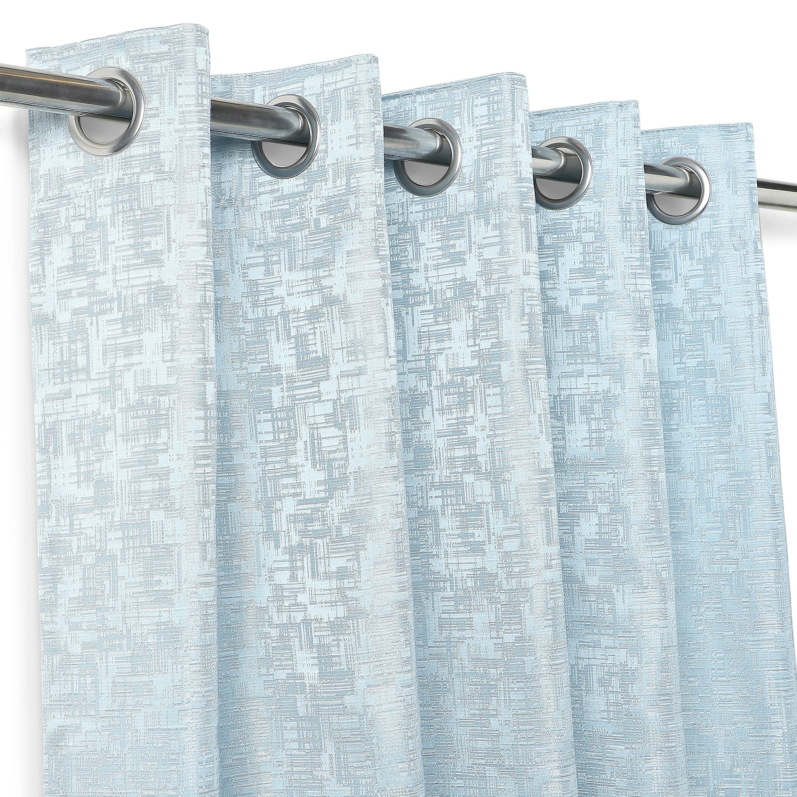 De Jacquard - Classic Set Of 2 Jacquard Readymade Curtains | Textured tales - Image 3