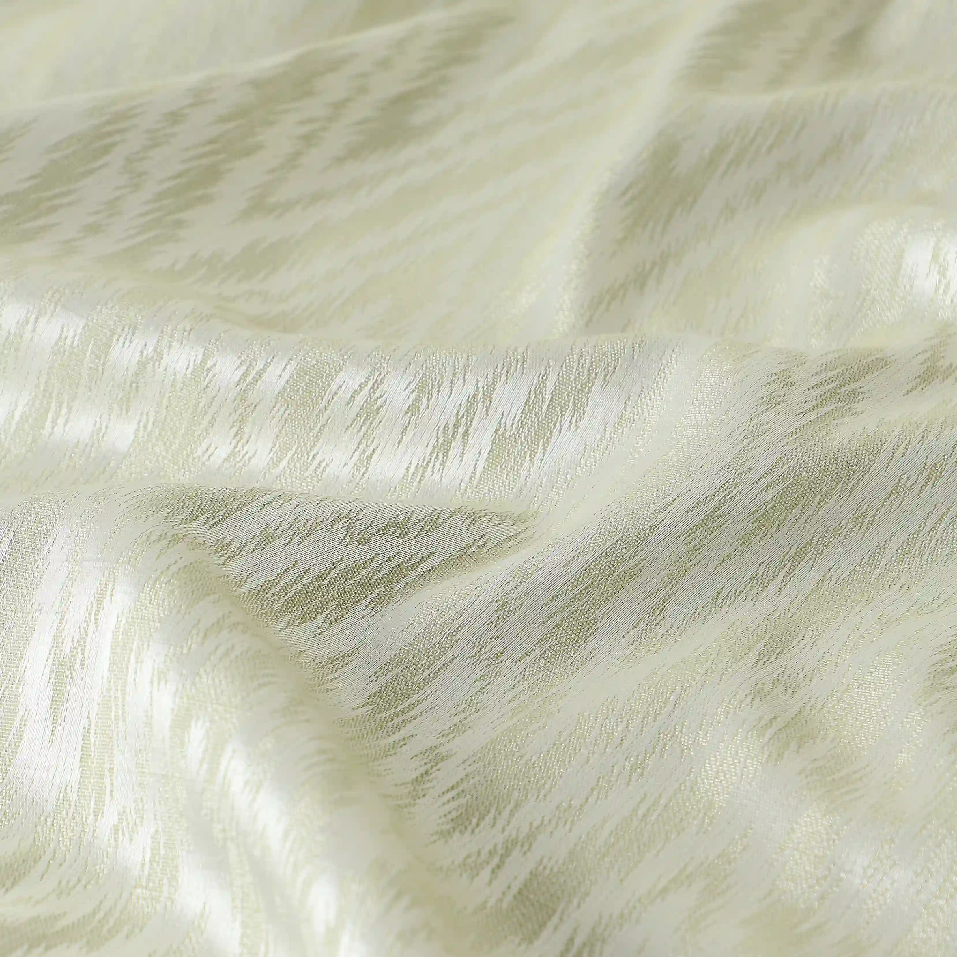 De Jacquard - Classic Set Of 2 Jacquard Readymade Curtains | Tidal Chevron - Image 23