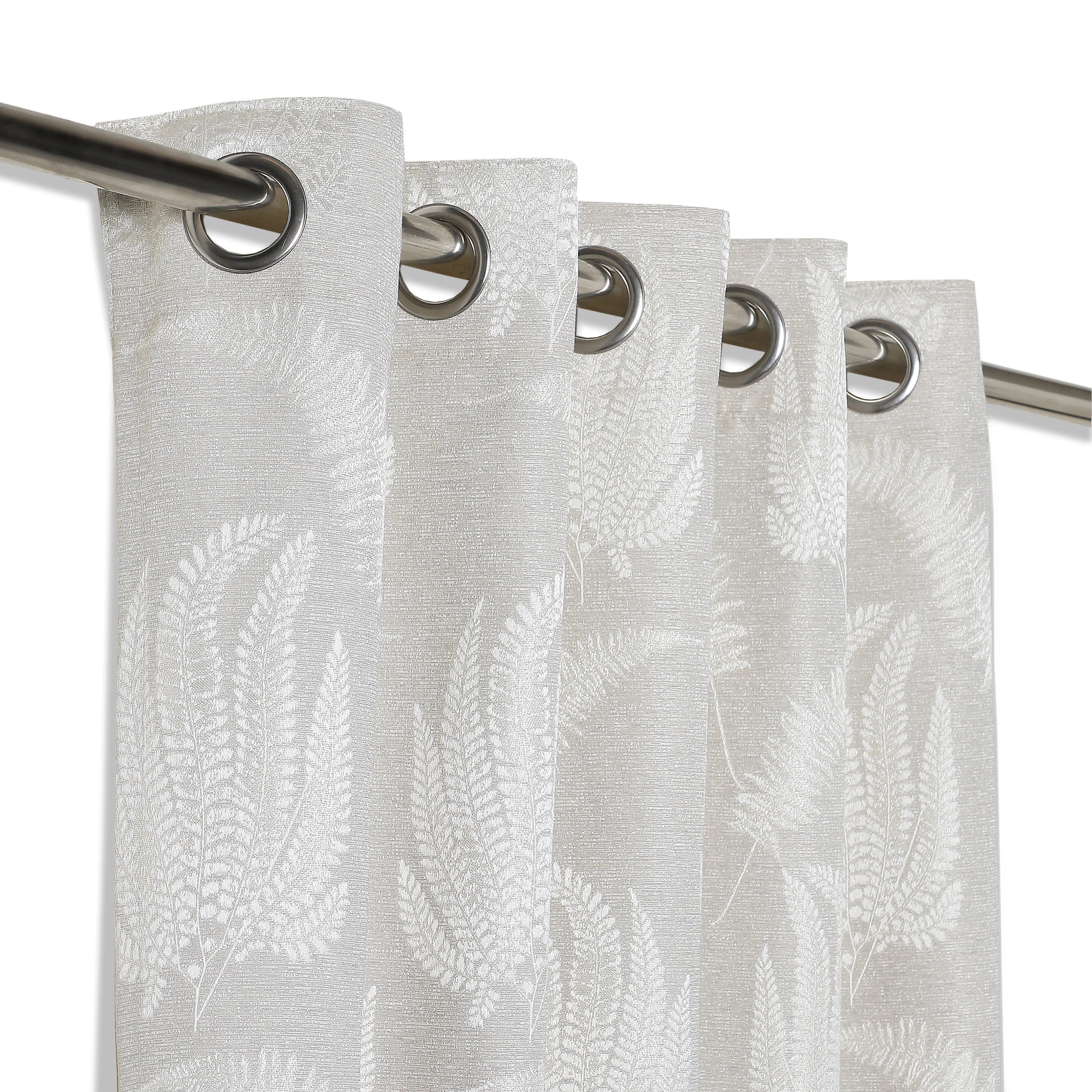 De Jacquard - Classic Set Of 2 Jacquard Readymade Curtains | Tropical Whisper - Image 8