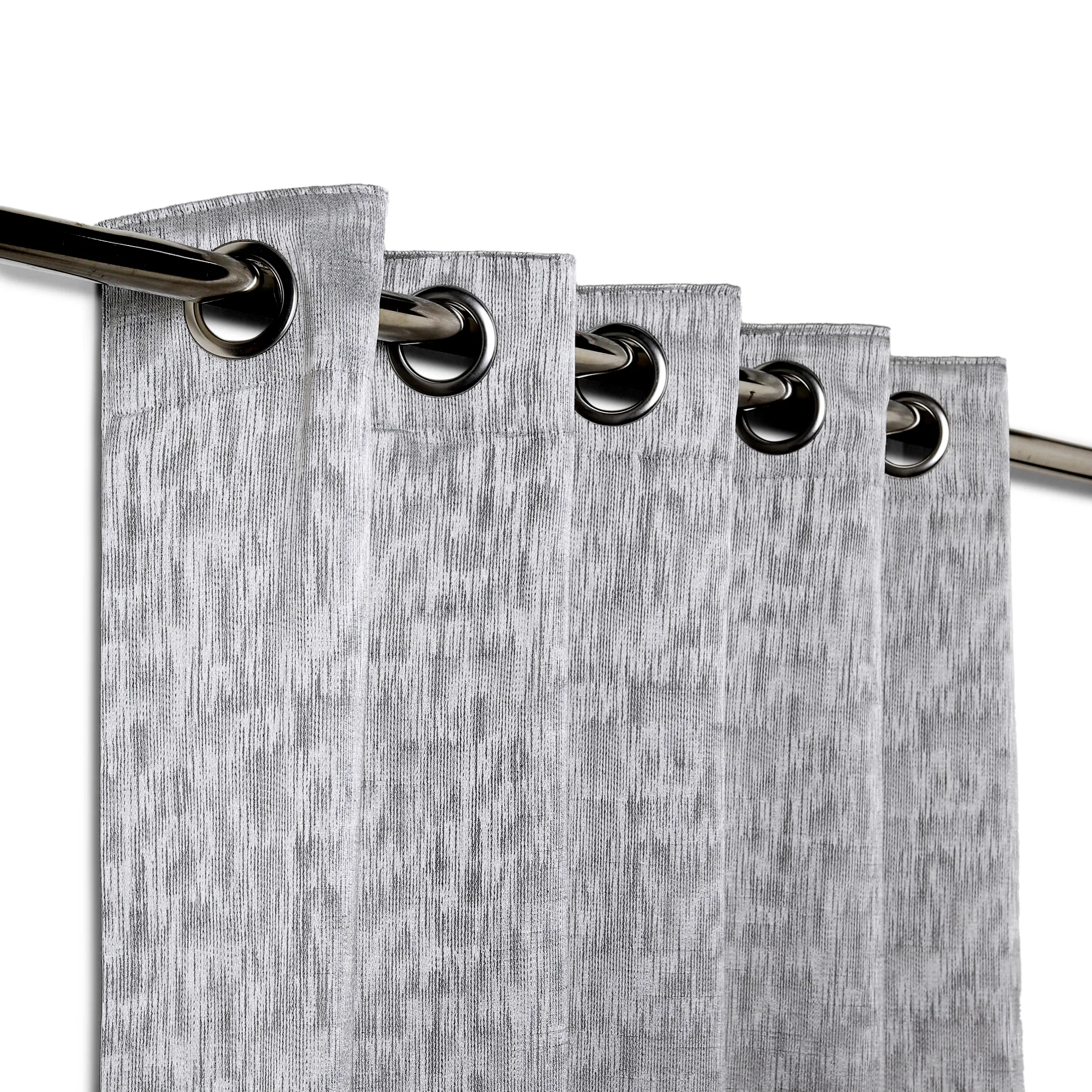 De Jacquard - Classic Set Of 2 Jacquard Readymade Curtains | Urban Melange - Image 3