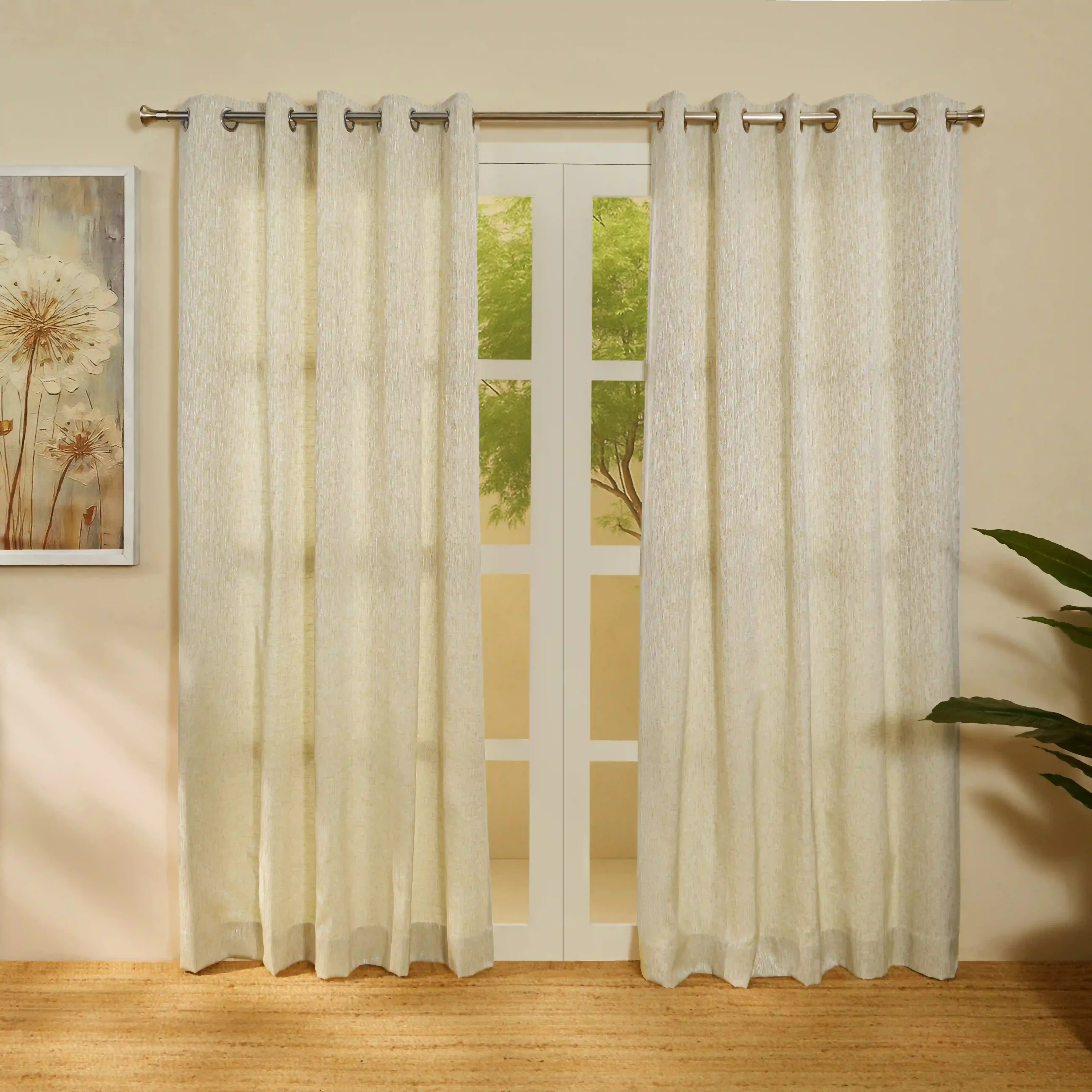 De Jacquard - Classic Set Of 2 Jacquard Readymade Curtains | Woodland Dreams - Image 33