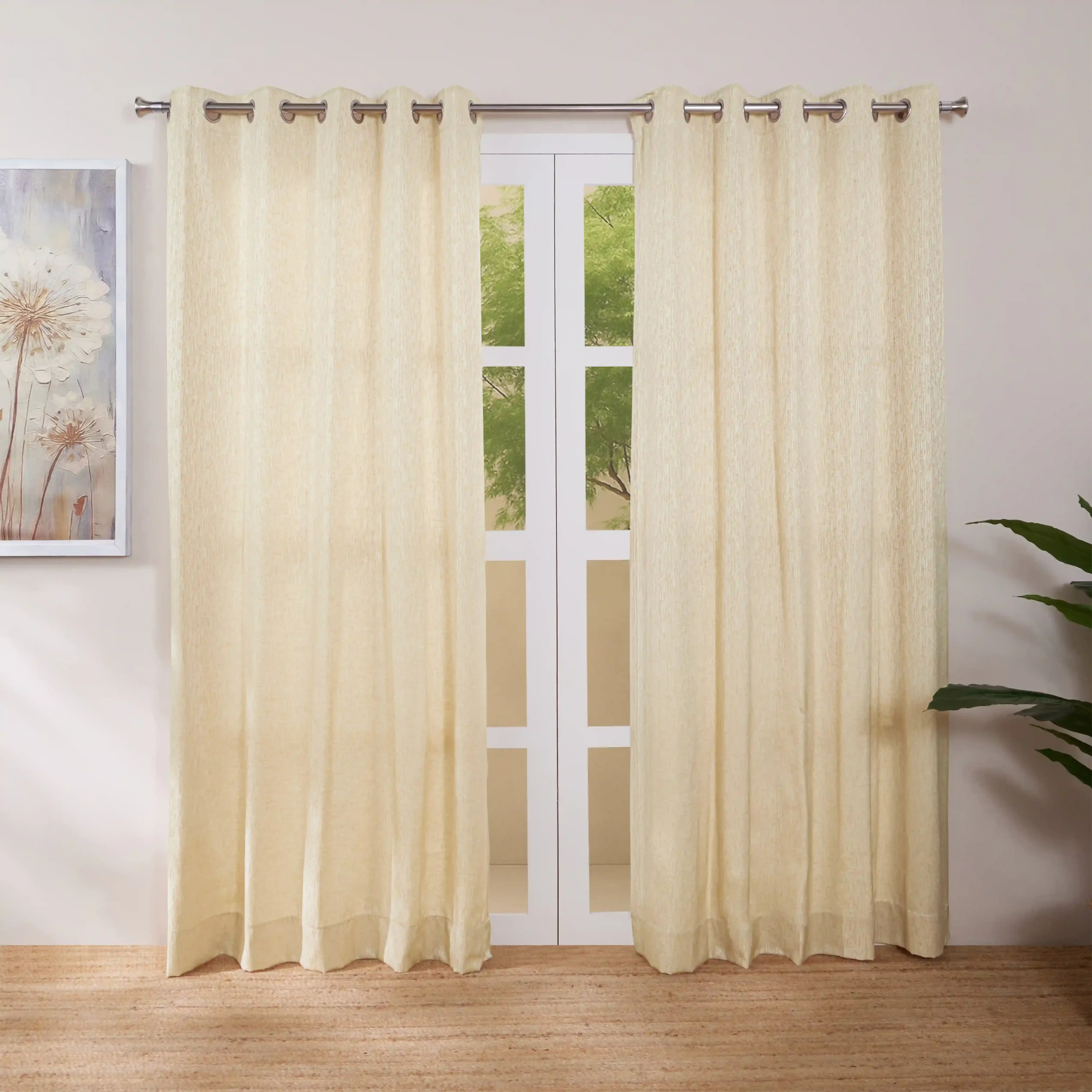 De Jacquard - Classic Set Of 2 Jacquard Readymade Curtains | Woodland Dreams - Image 9