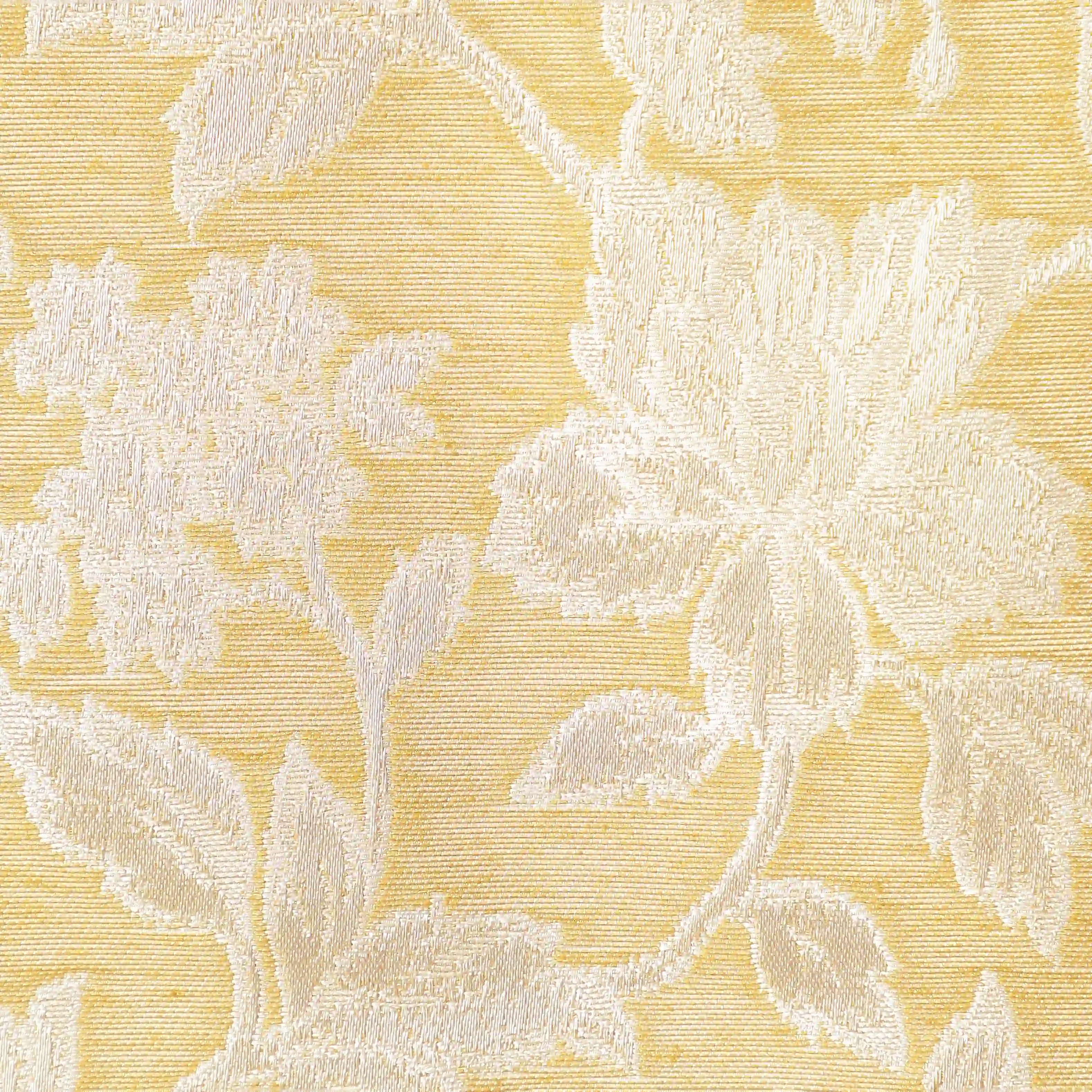 De Jacquard - Luxe Set Of 2 Jacquard Readymade Curtains | Monochrome Flora - Image 24