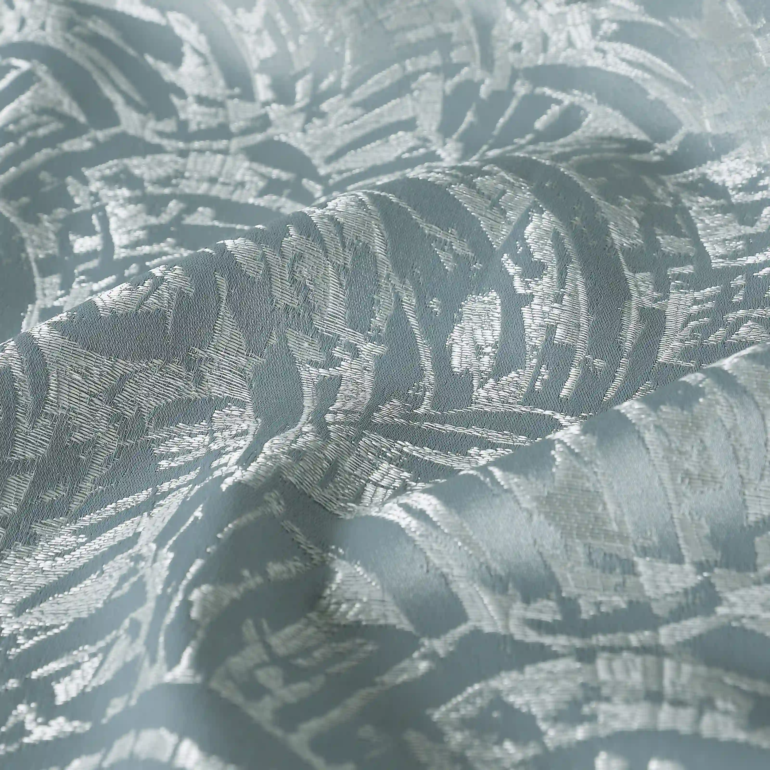 De Jacquard - Luxe Set Of 2 Jacquard Readymade Curtains | Natural Imprint - Image 31