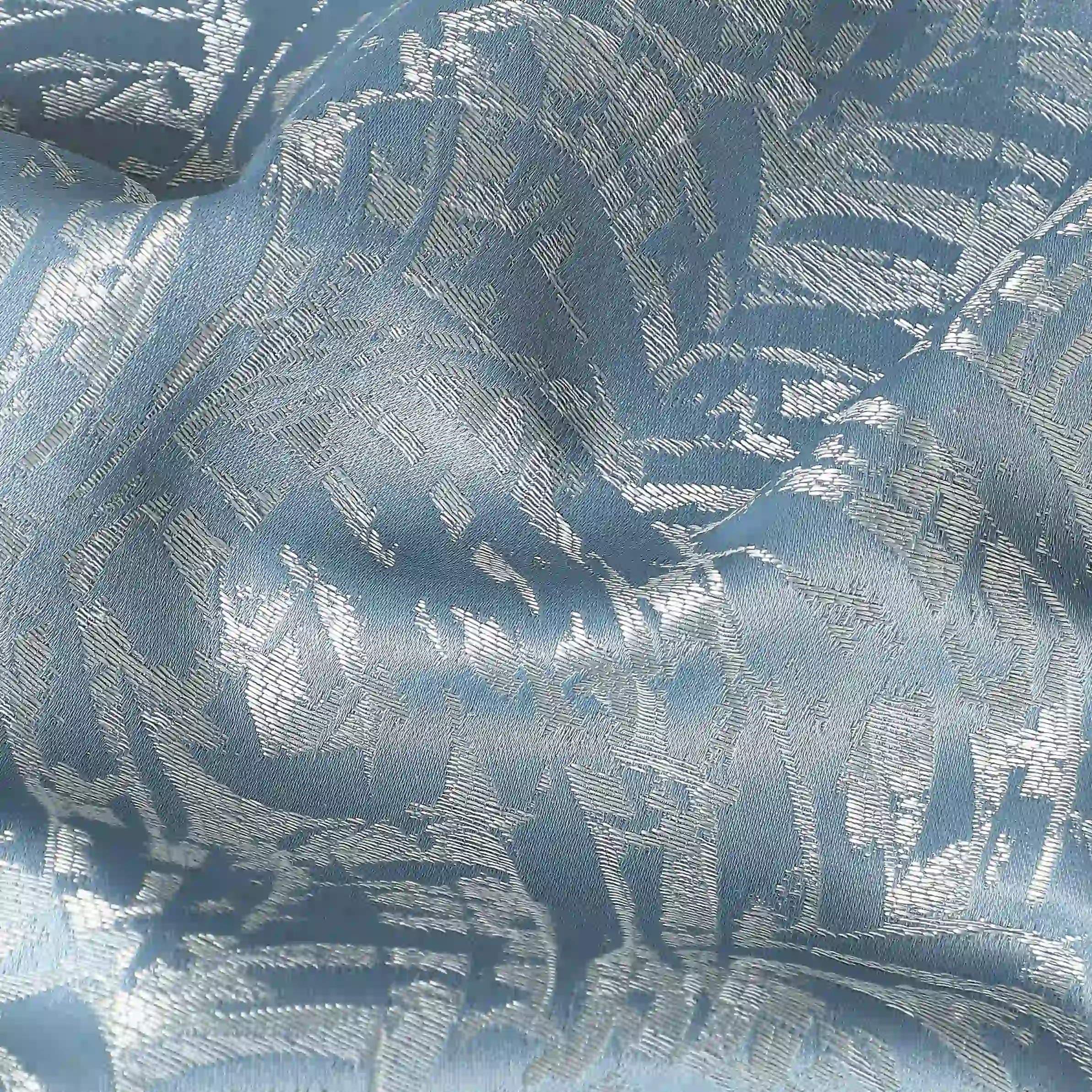De Jacquard - Luxe Set Of 2 Jacquard Readymade Curtains | Natural Imprint - Image 39