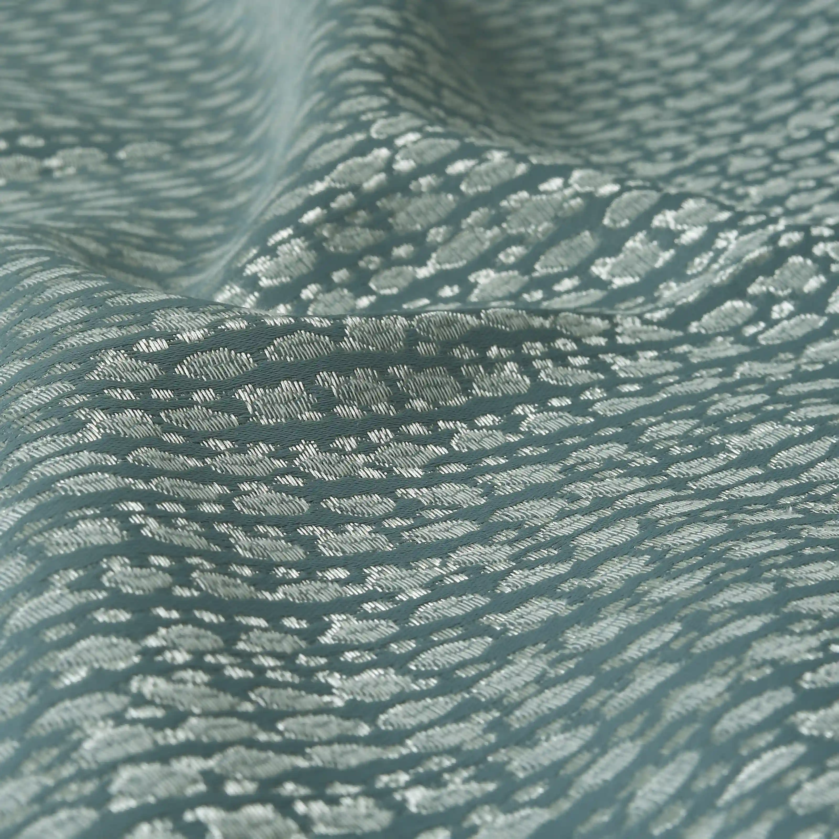 De Jacquard - Luxe Set Of 2 Jacquard Readymade Curtains | Natural Imprint - Image 55