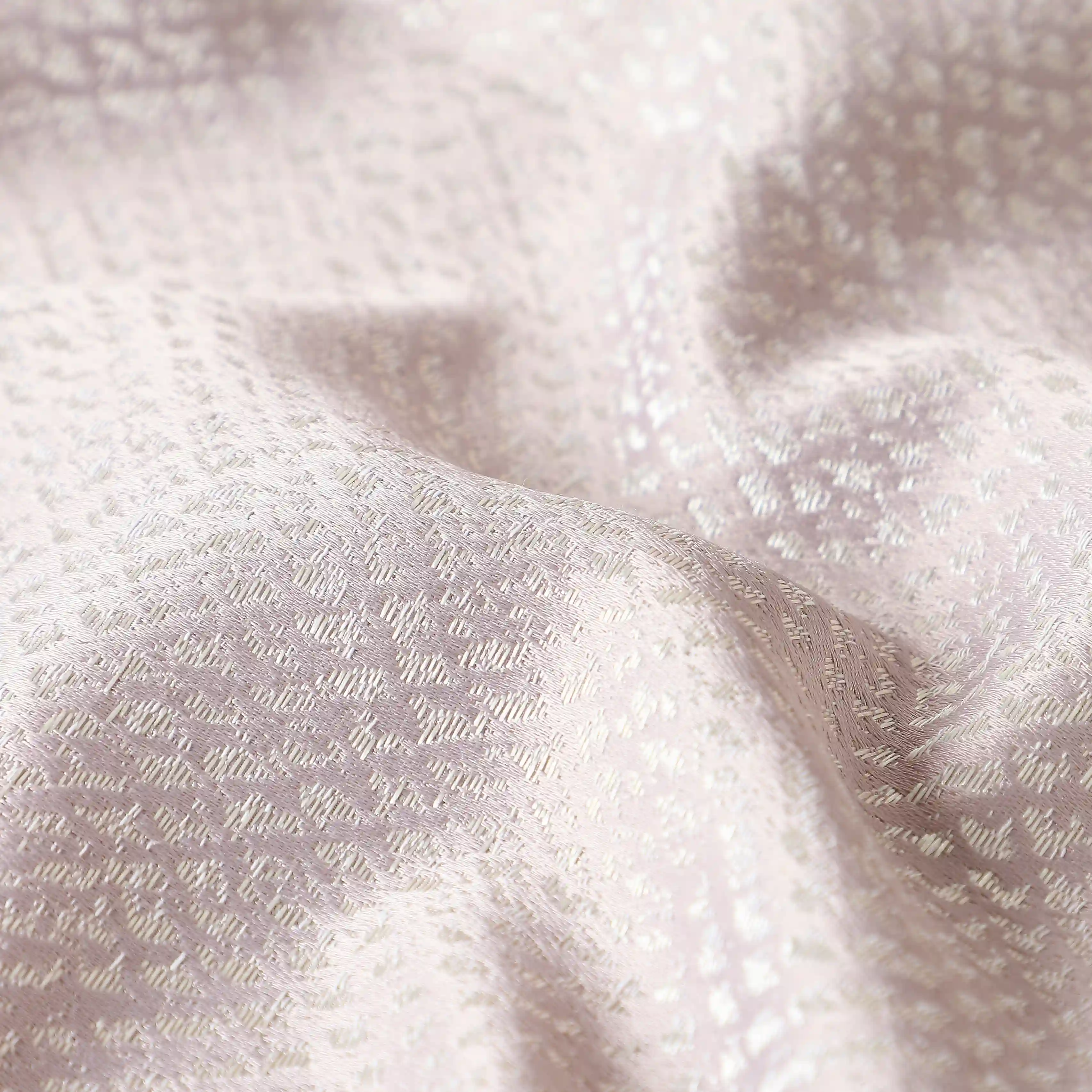 De Jacquard - Luxe Set Of 2 Jacquard Readymade Curtains | Natural Imprint - Image 63