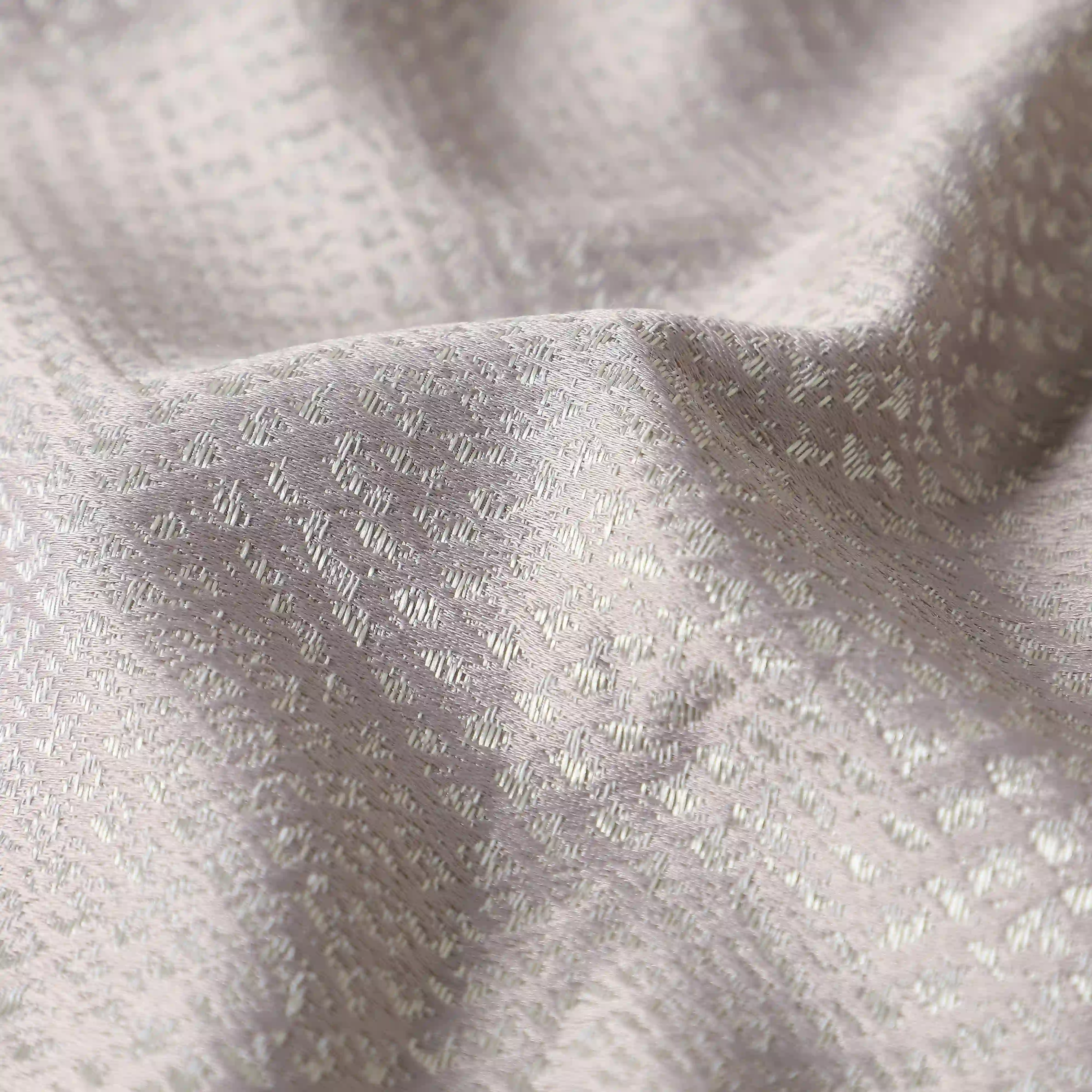 De Jacquard - Luxe Set Of 2 Jacquard Readymade Curtains | Natural Imprint - Image 67