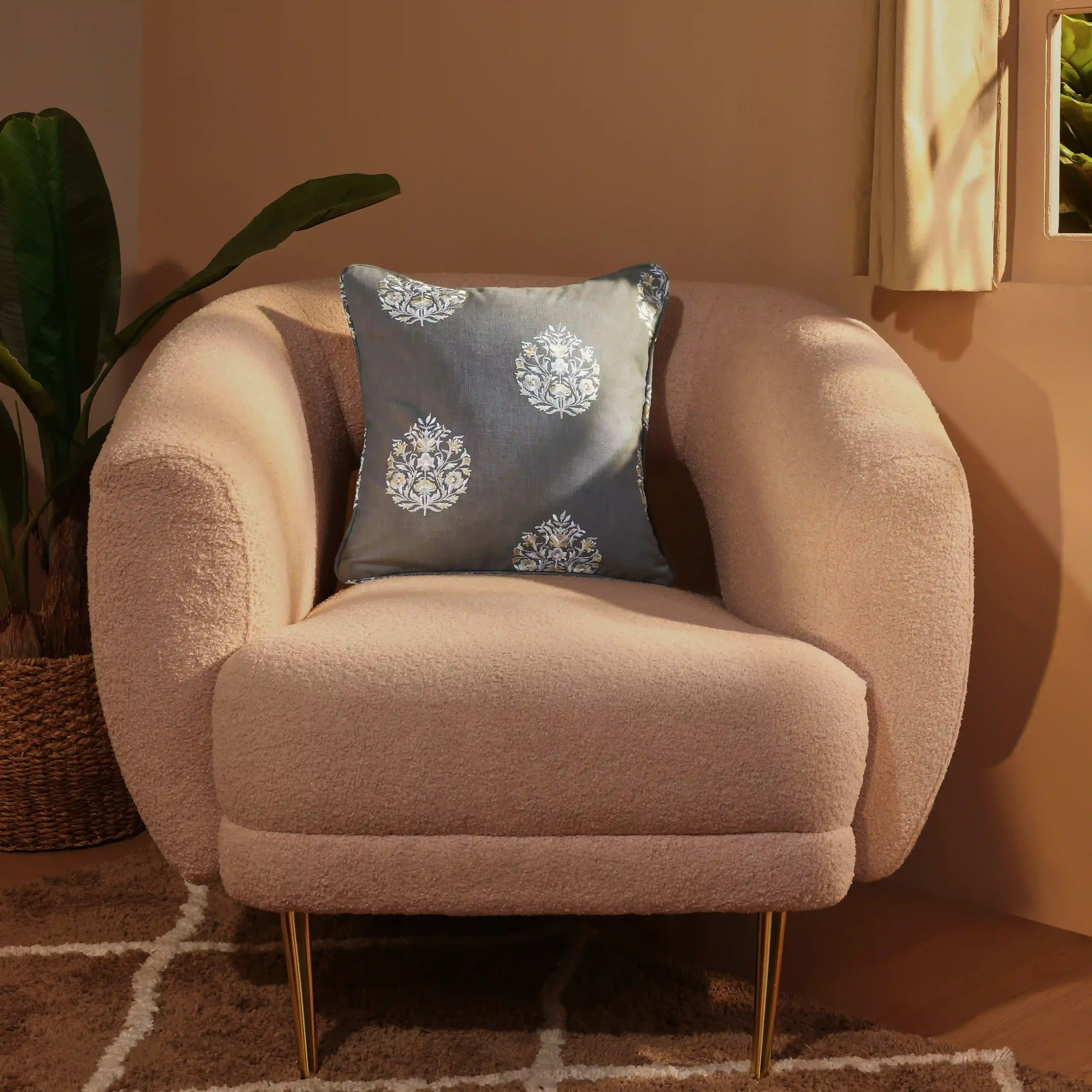 Espricia Embroidered Cushion Cover | Bagh Bahaar - Image 9