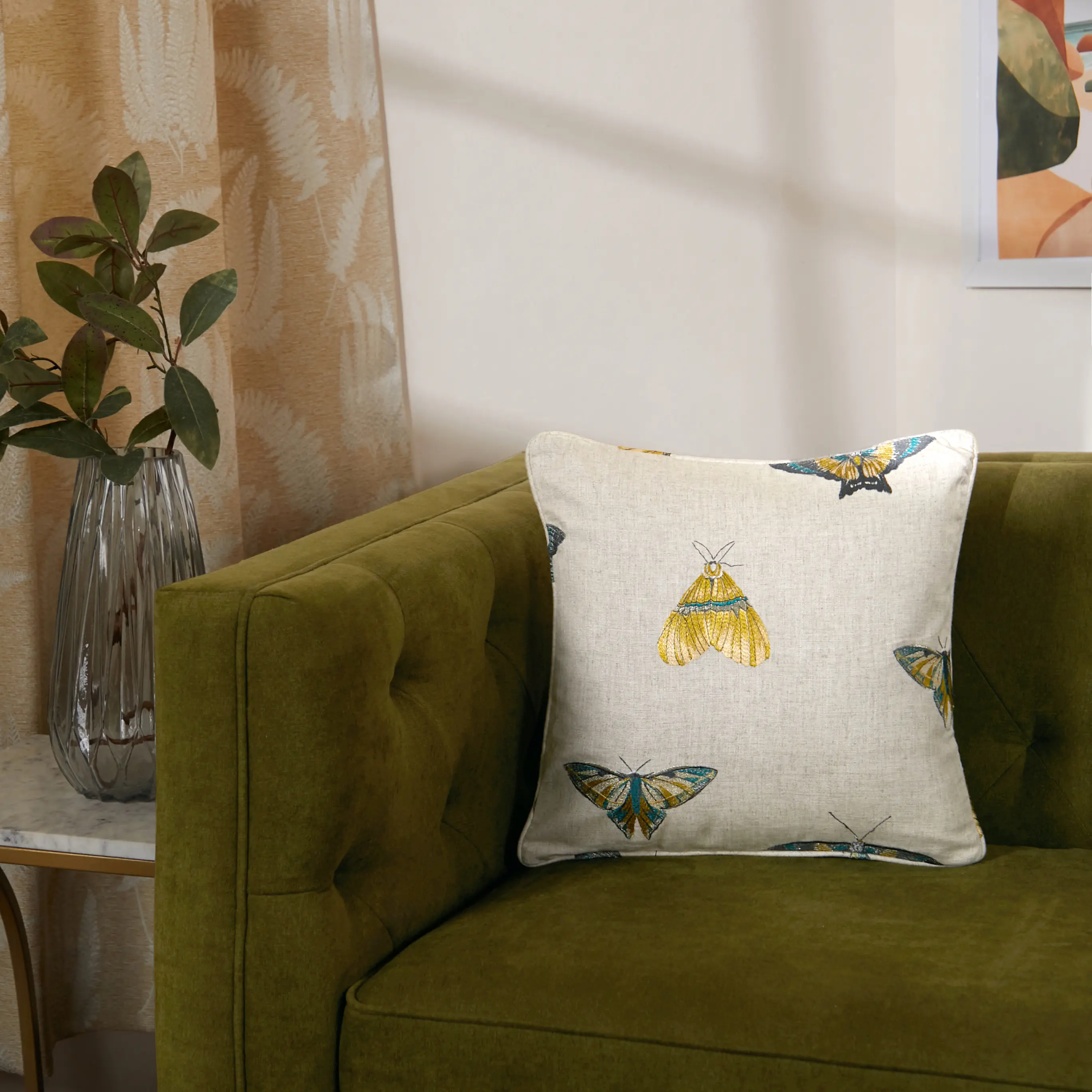 Estrella Embroiderd Cushion Cover | Dragonfly - Image 4