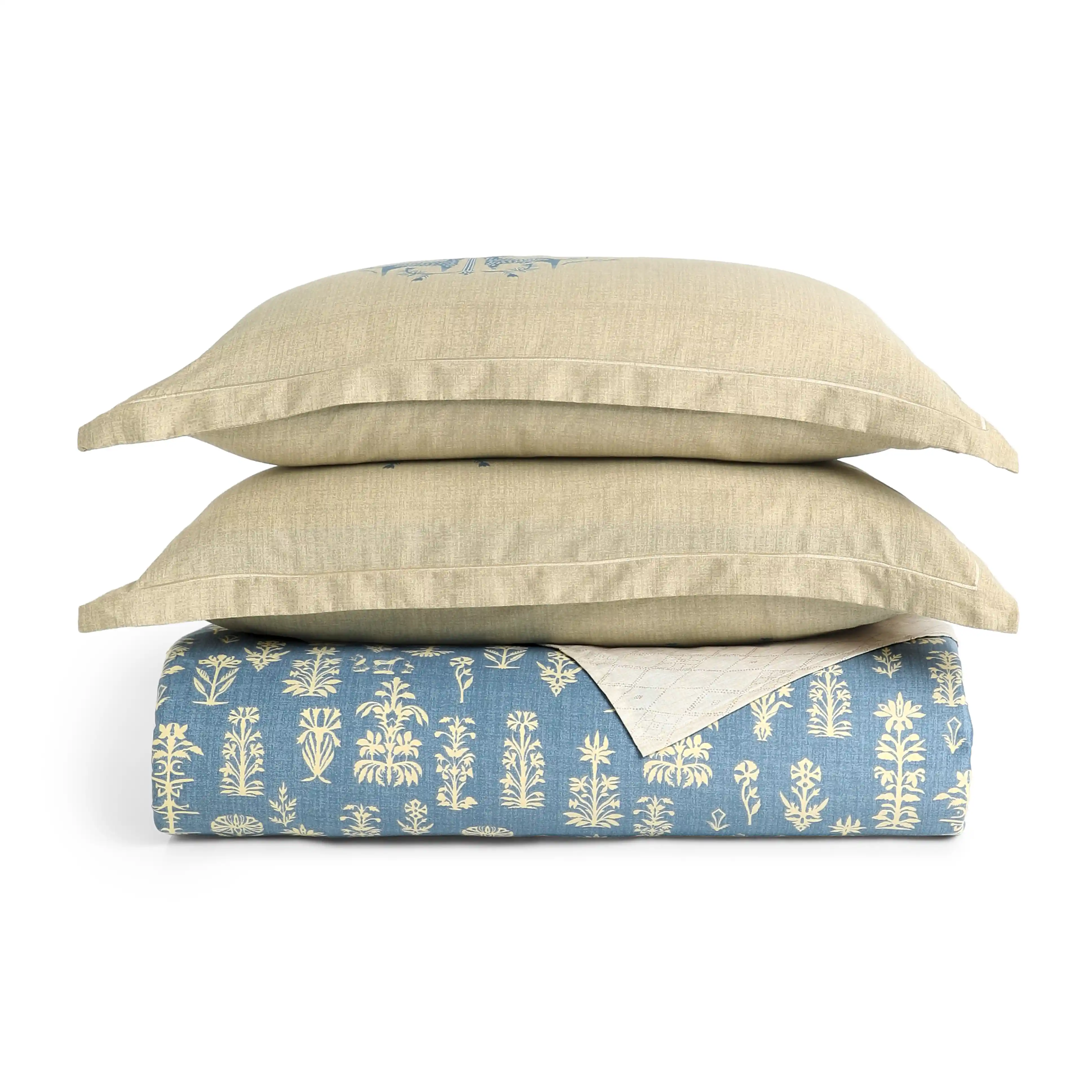 Fergana | 250TC Artistic Bohemian Printed Cotton Bedsheet Set  | Pillow Cover with Merrow Hem Treatment - Image 19