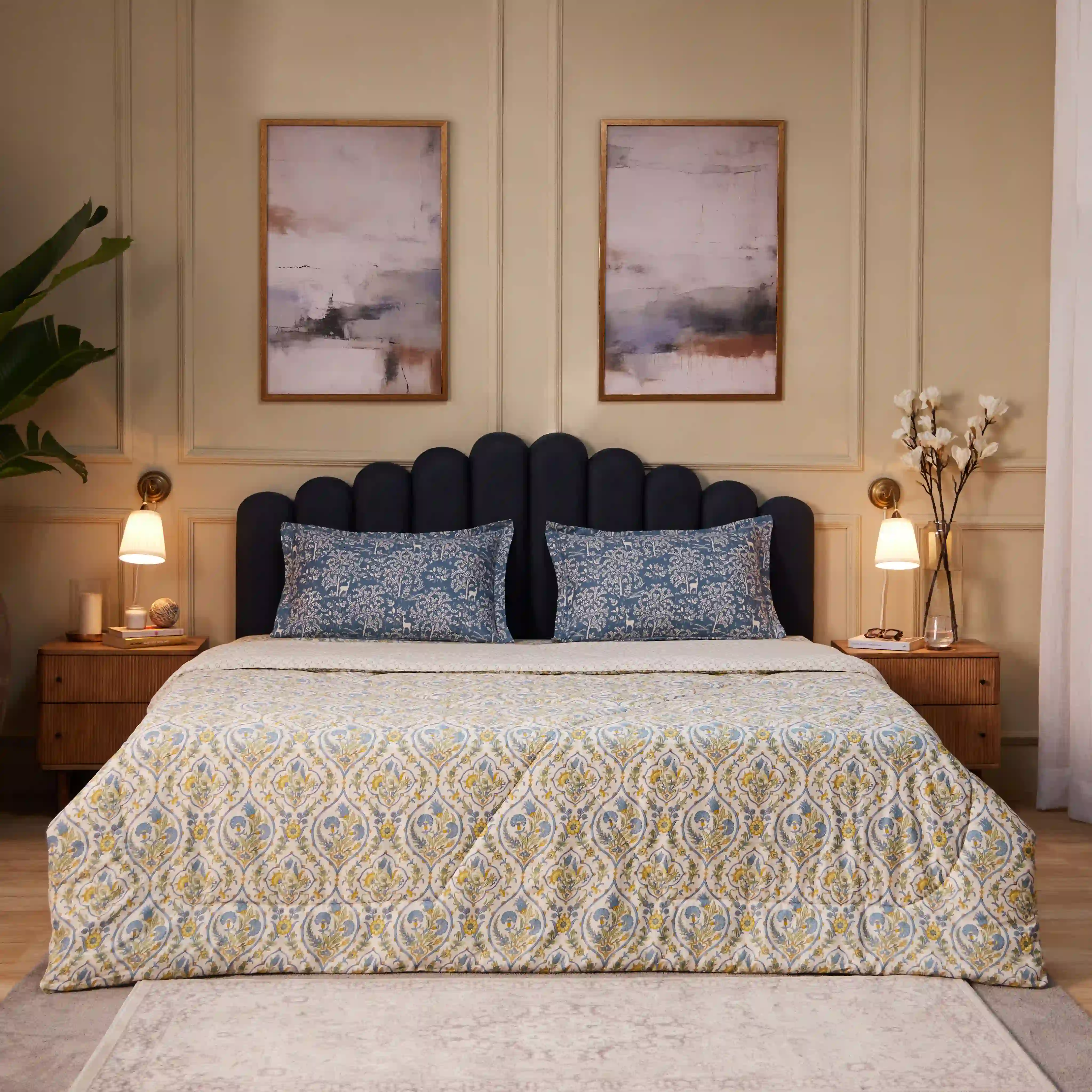 Fergana | 250TC Artistic Bohemian Printed 120GSM Reversible Comforter - Image 12