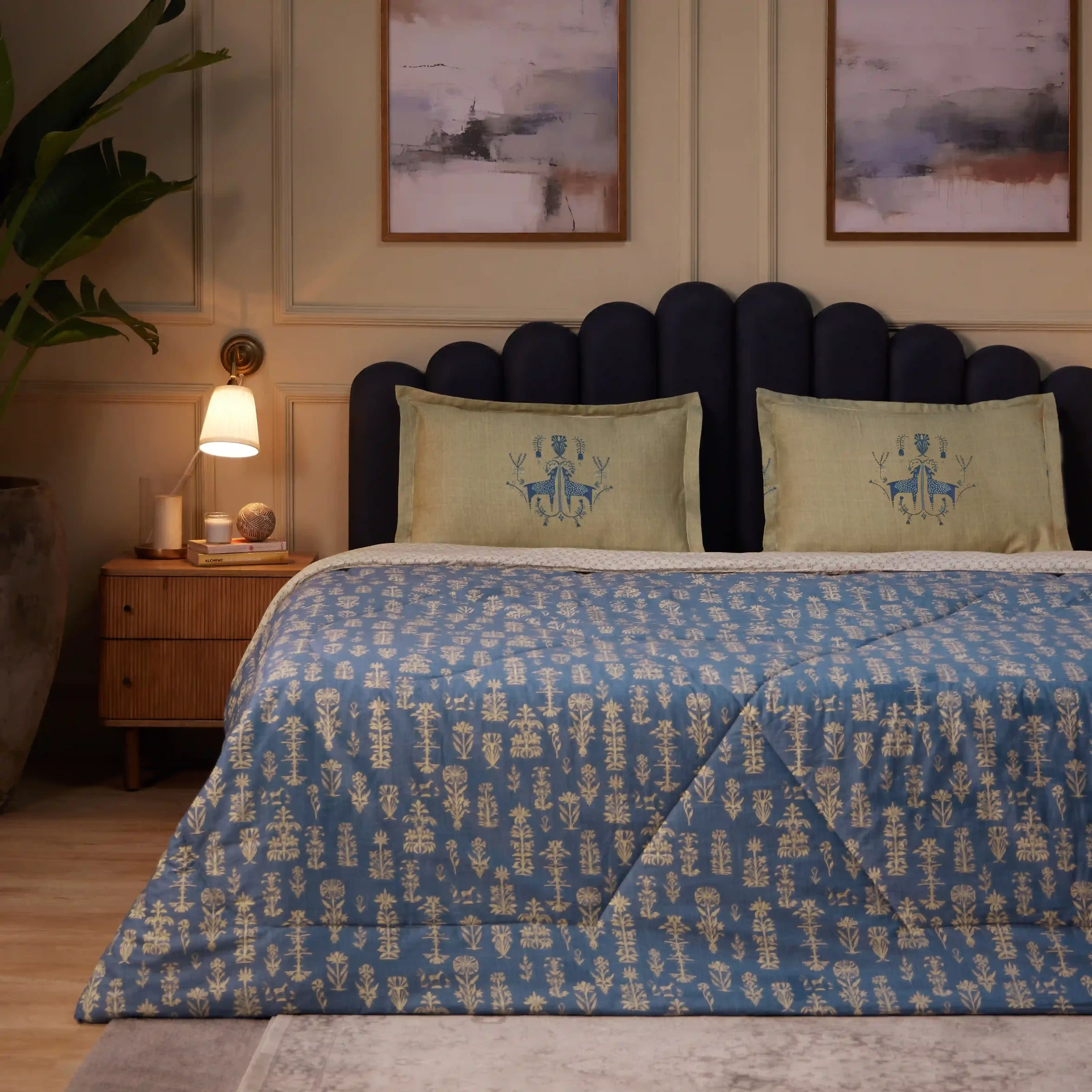 Fergana | 250TC Artistic Bohemian Printed 120GSM Reversible Comforter - Image 17