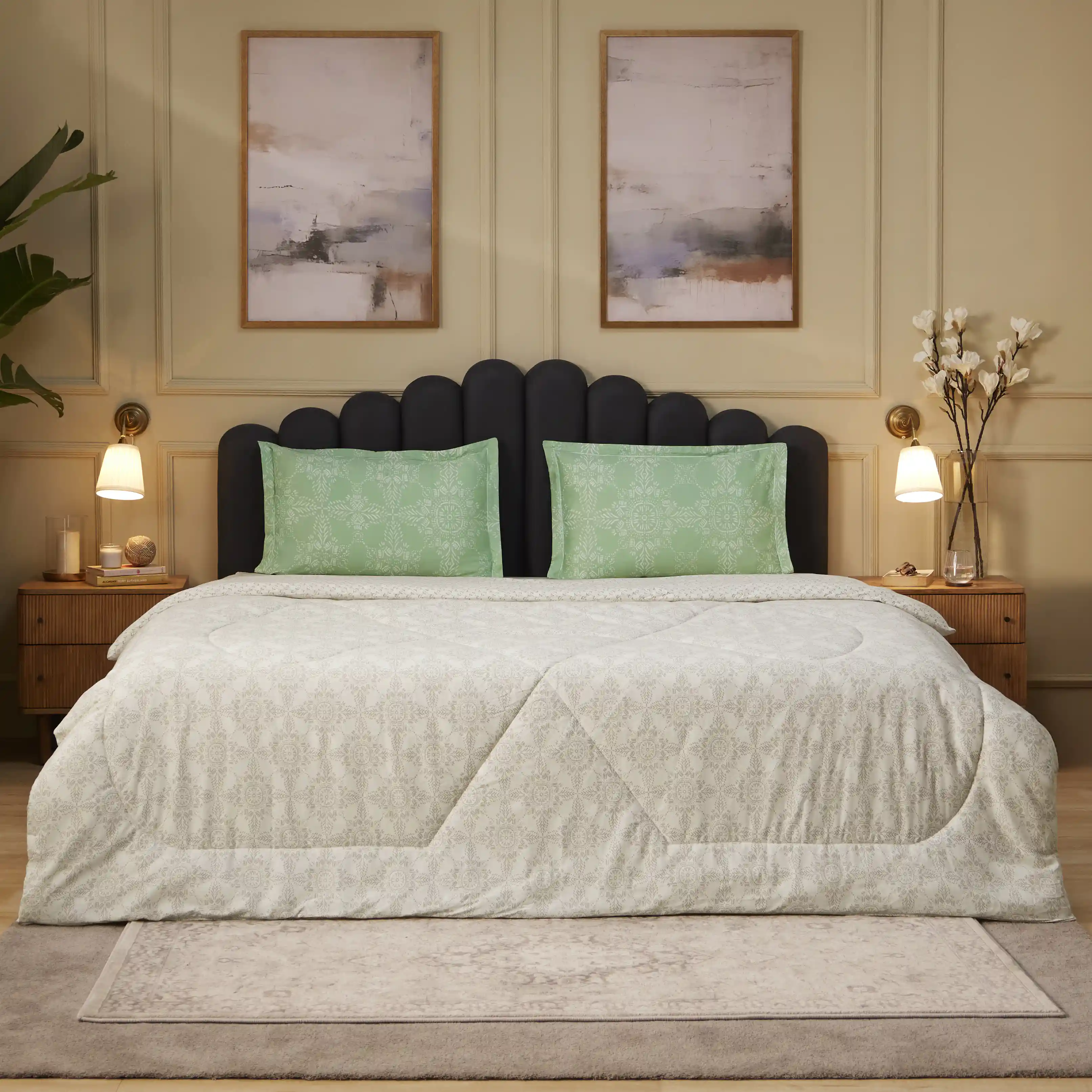 Fergana | 250TC Artistic Bohemian Printed 120GSM Reversible Comforter - Image 22