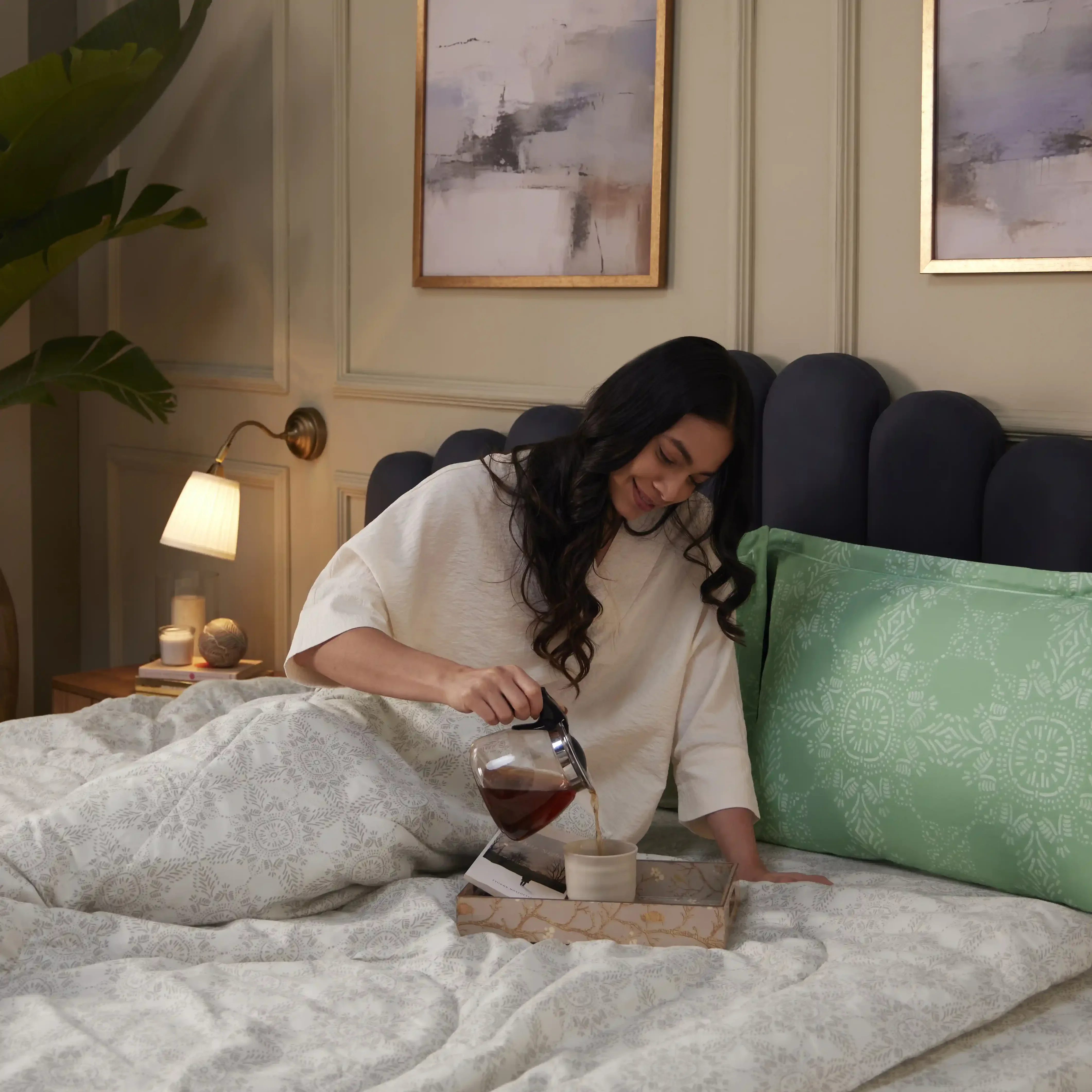 Fergana | 250TC Artistic Bohemian Printed 120GSM Reversible Comforter - Image 23