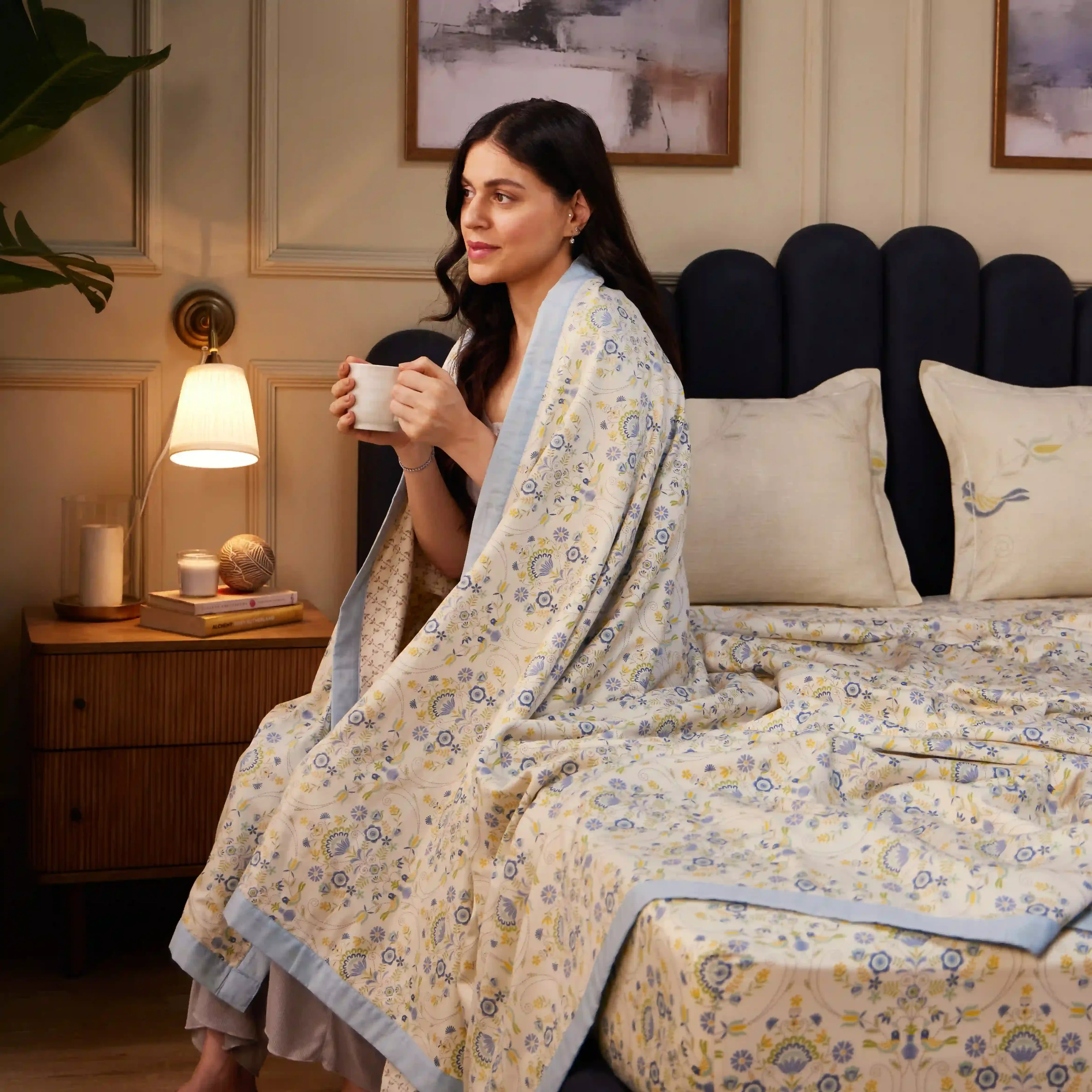 Fergana | 250TC Artistic Bohemian Printed Reversible Dohar with Super Soft Flannel Layering - Image 28