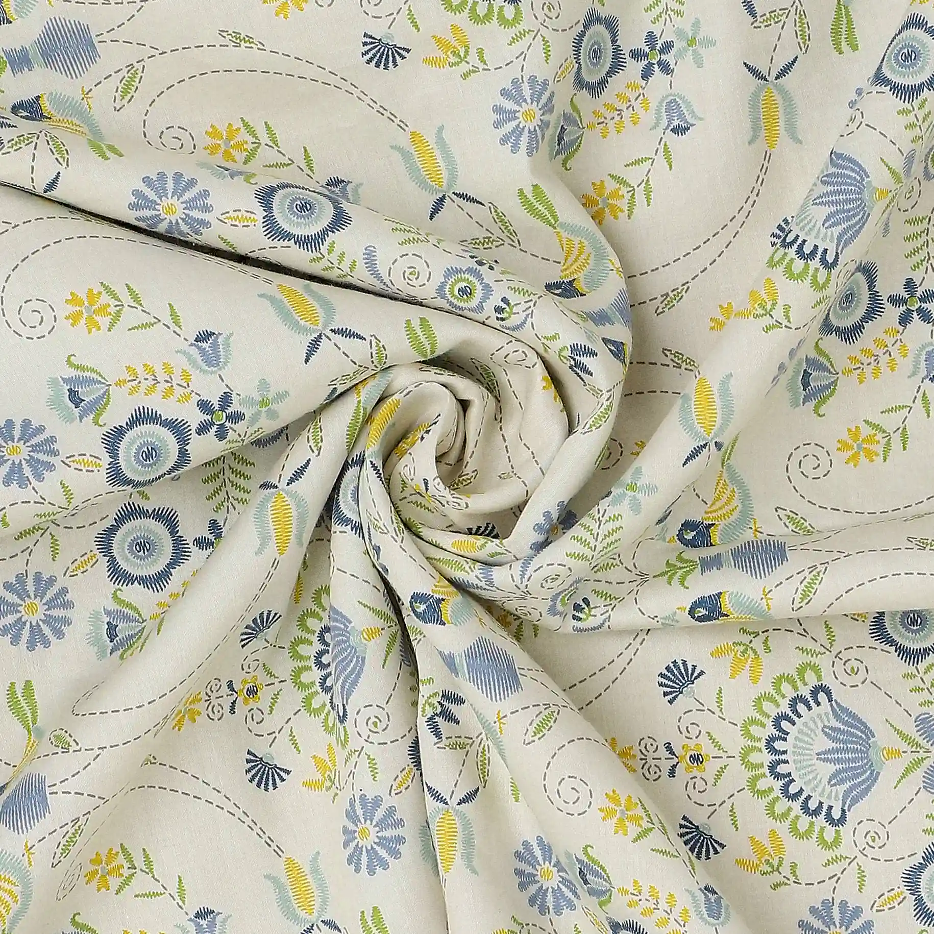 Fergana | 250TC Artistic Bohemian Printed Reversible Dohar with Super Soft Flannel Layering - Image 30