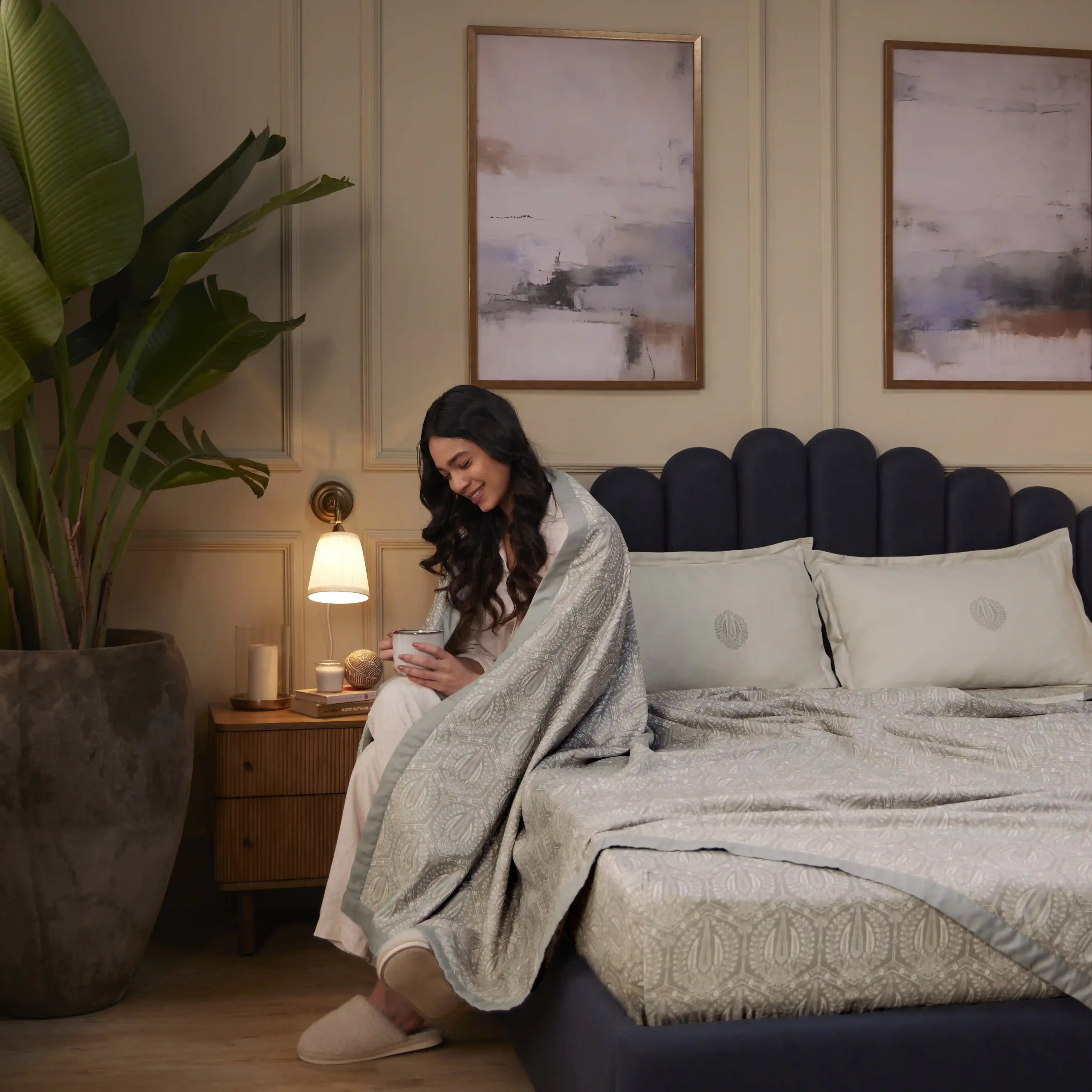 Fergana | 250TC Artistic Bohemian Printed Reversible Dohar with Super Soft Flannel Layering - Image 33