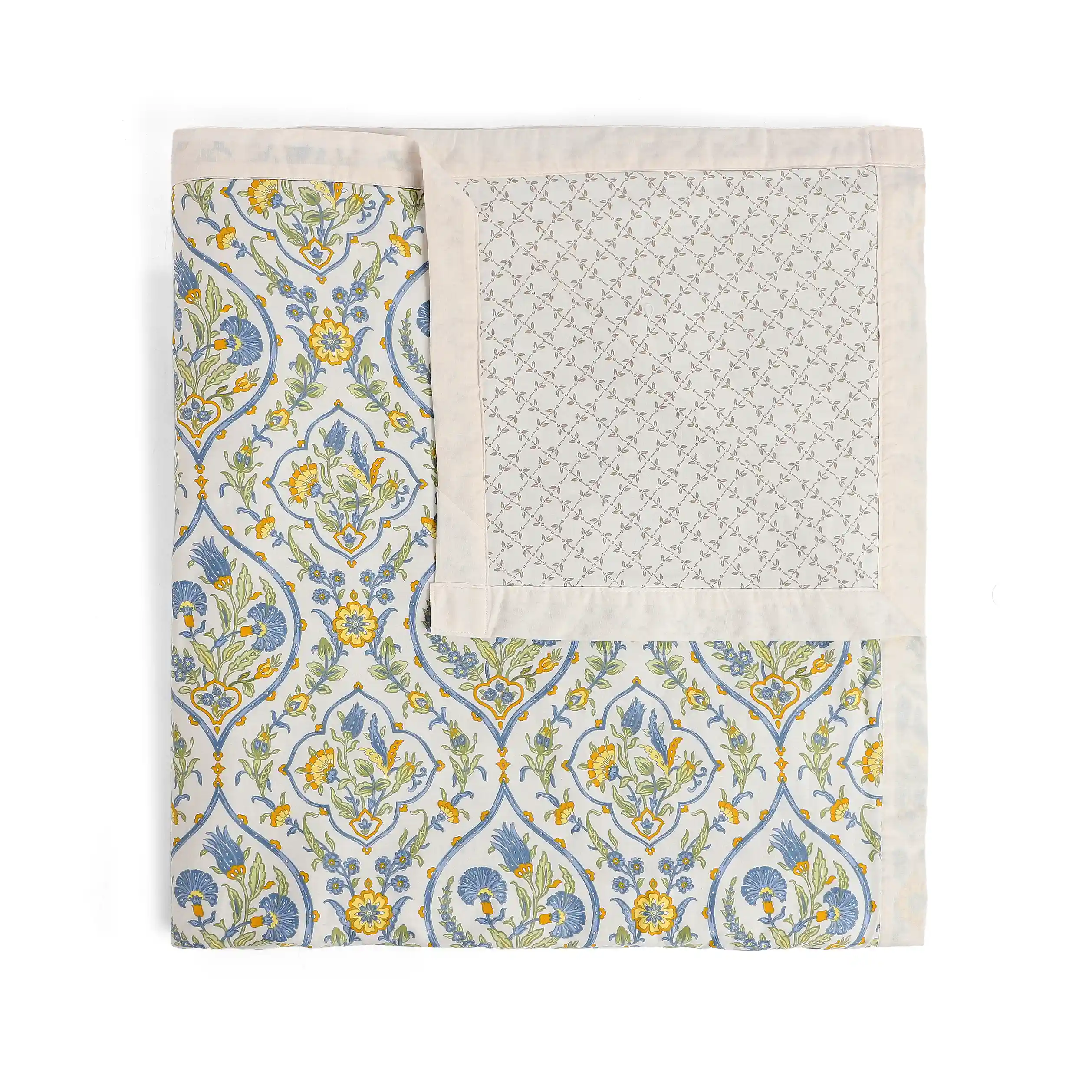 Fergana | 250TC Artistic Bohemian Printed Reversible Dohar with Super Soft Flannel Layering - Image 39