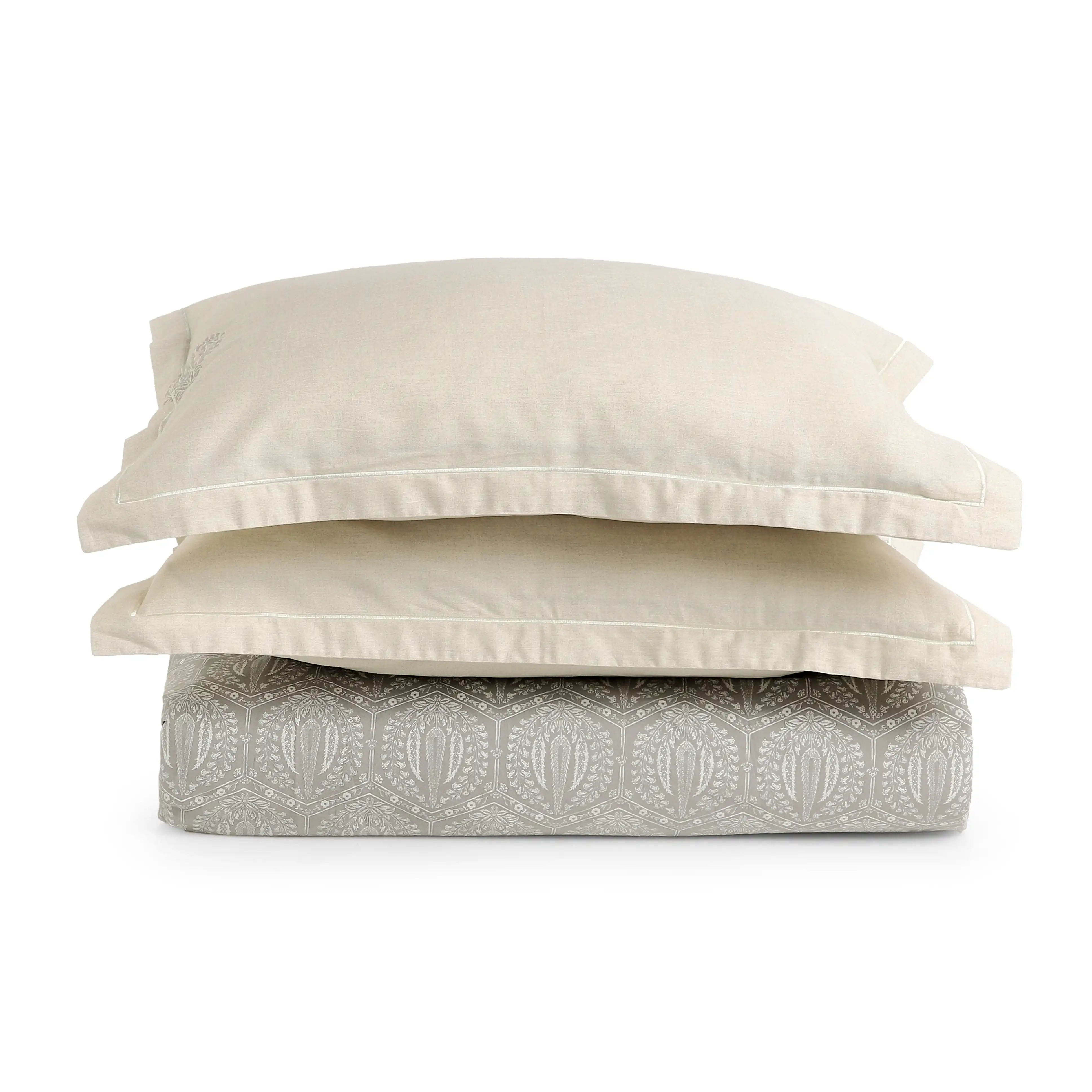 Fergana | 250TC Artistic Bohemian Printed Cotton Fitted Sheet Set  | Pillow Cover with Merrow Hem Treatment - Image 12