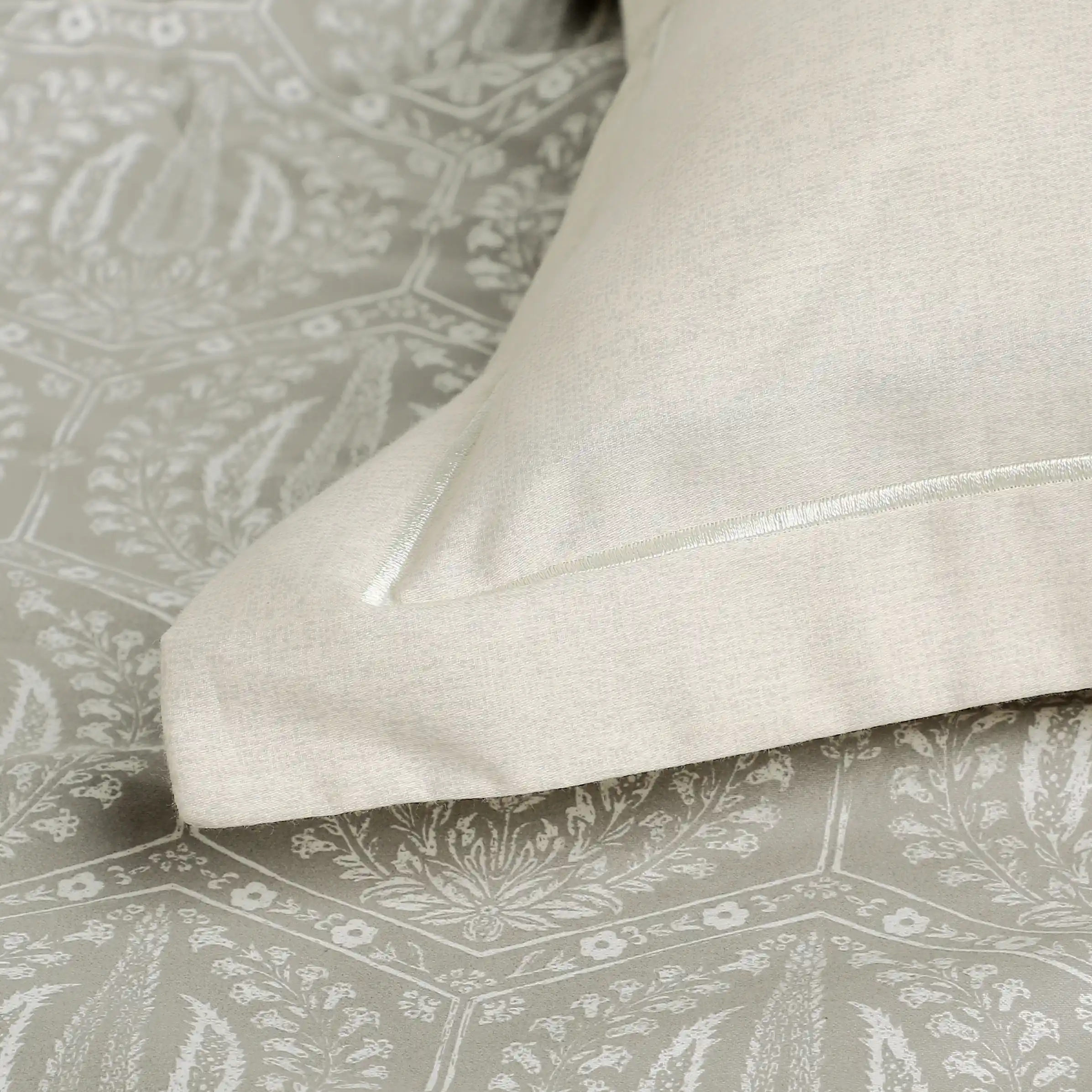 Fergana | 250TC Artistic Bohemian Printed Cotton Fitted Sheet Set  | Pillow Cover with Merrow Hem Treatment - Image 13