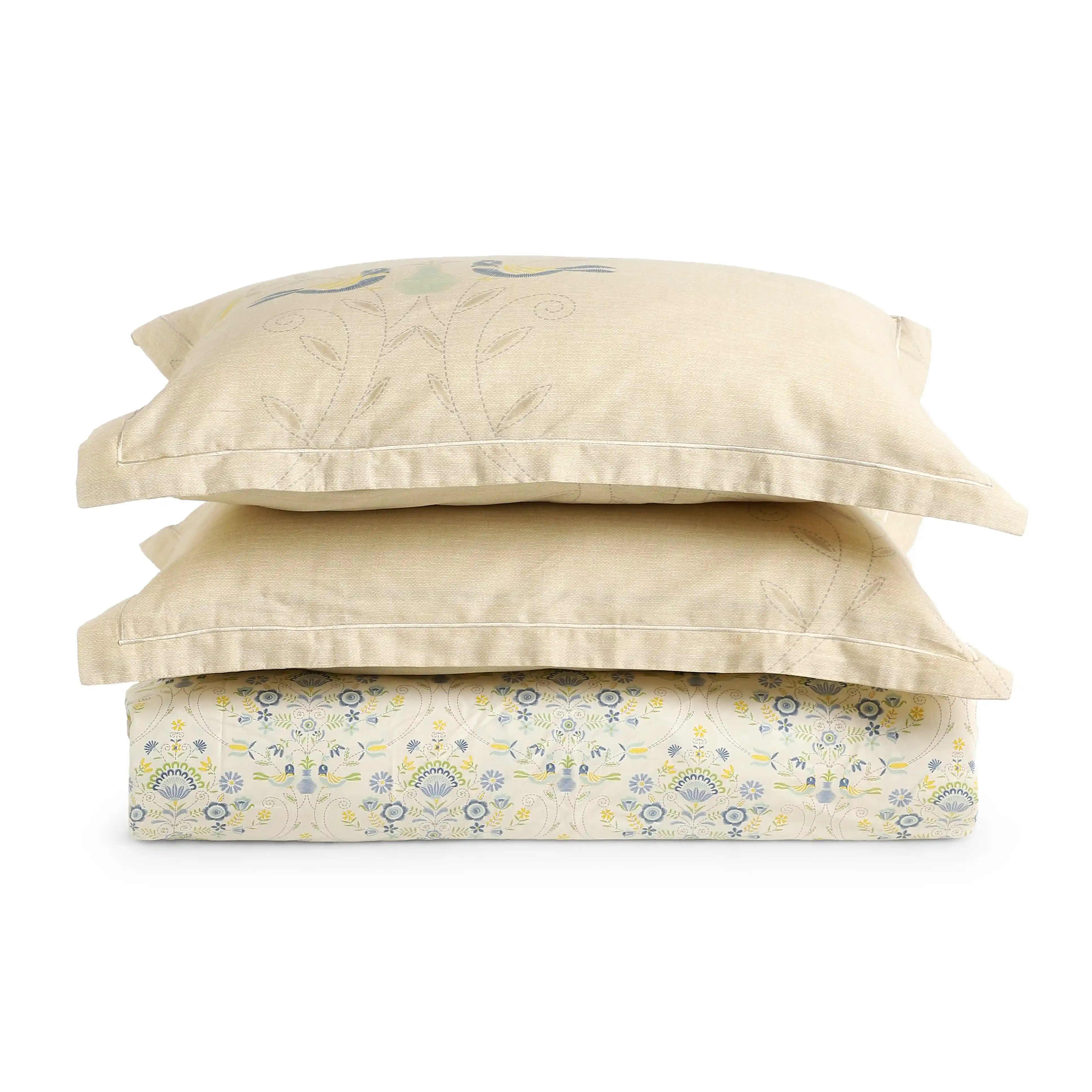Fergana | 250TC Artistic Bohemian Printed Cotton Fitted Sheet Set  | Pillow Cover with Merrow Hem Treatment - Image 5