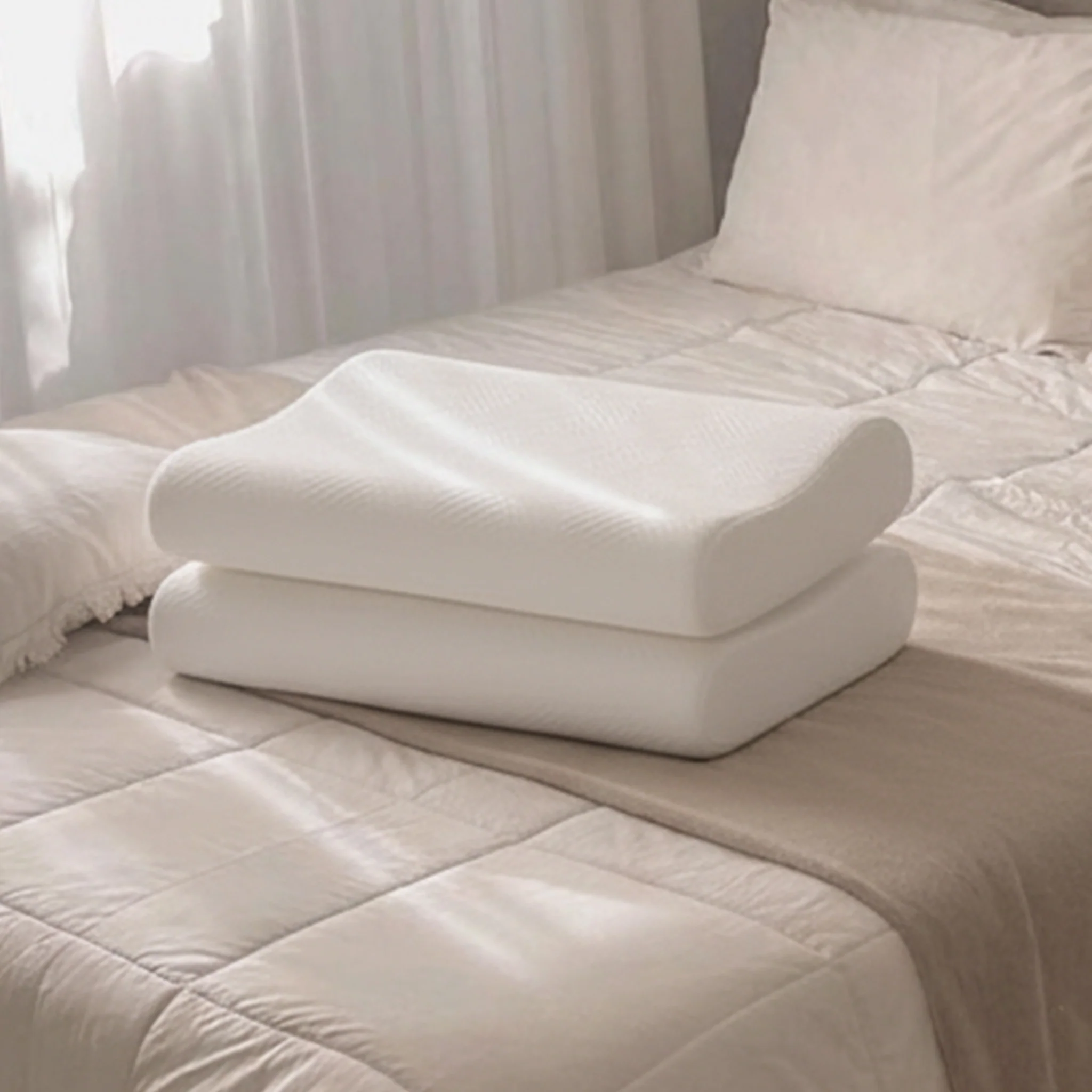 Flexi Contour | Contoured Memory Foam Pillow | Set of 2 - Image 6