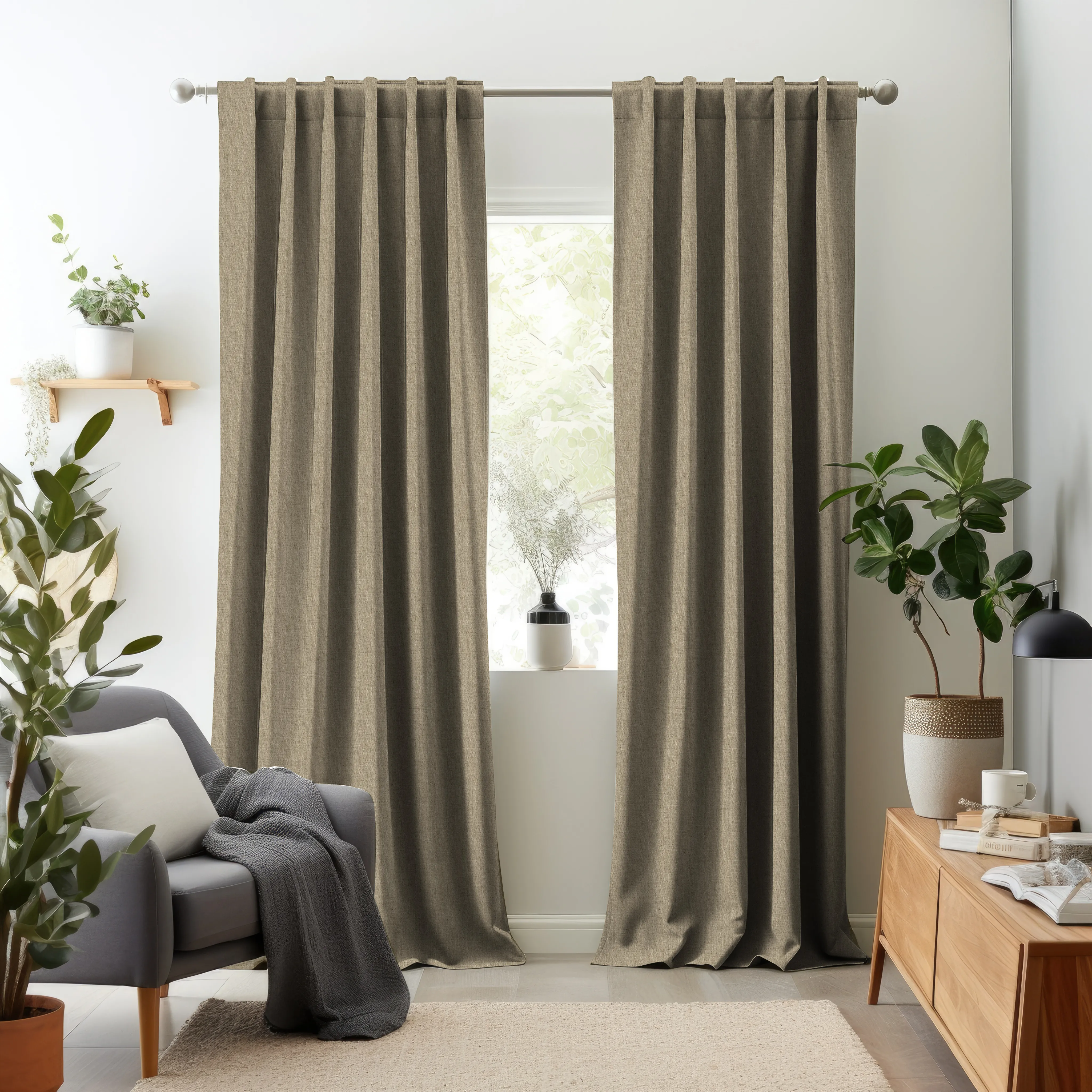 Hallmark Drapes Edition 3 - Melange Plain | Made to Order Light Filtering Curtains - Image 2
