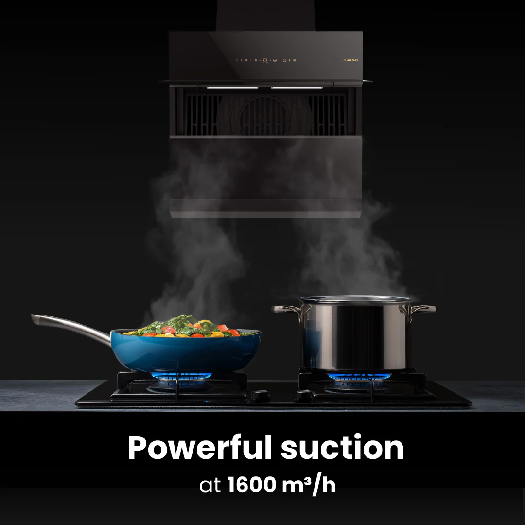 Intellia by Livspace AutoClean Inclined Shape BLDC chimney 600mm size 1600m3/h suction power (Ducted) | Intellia CH I 60 - Image 6