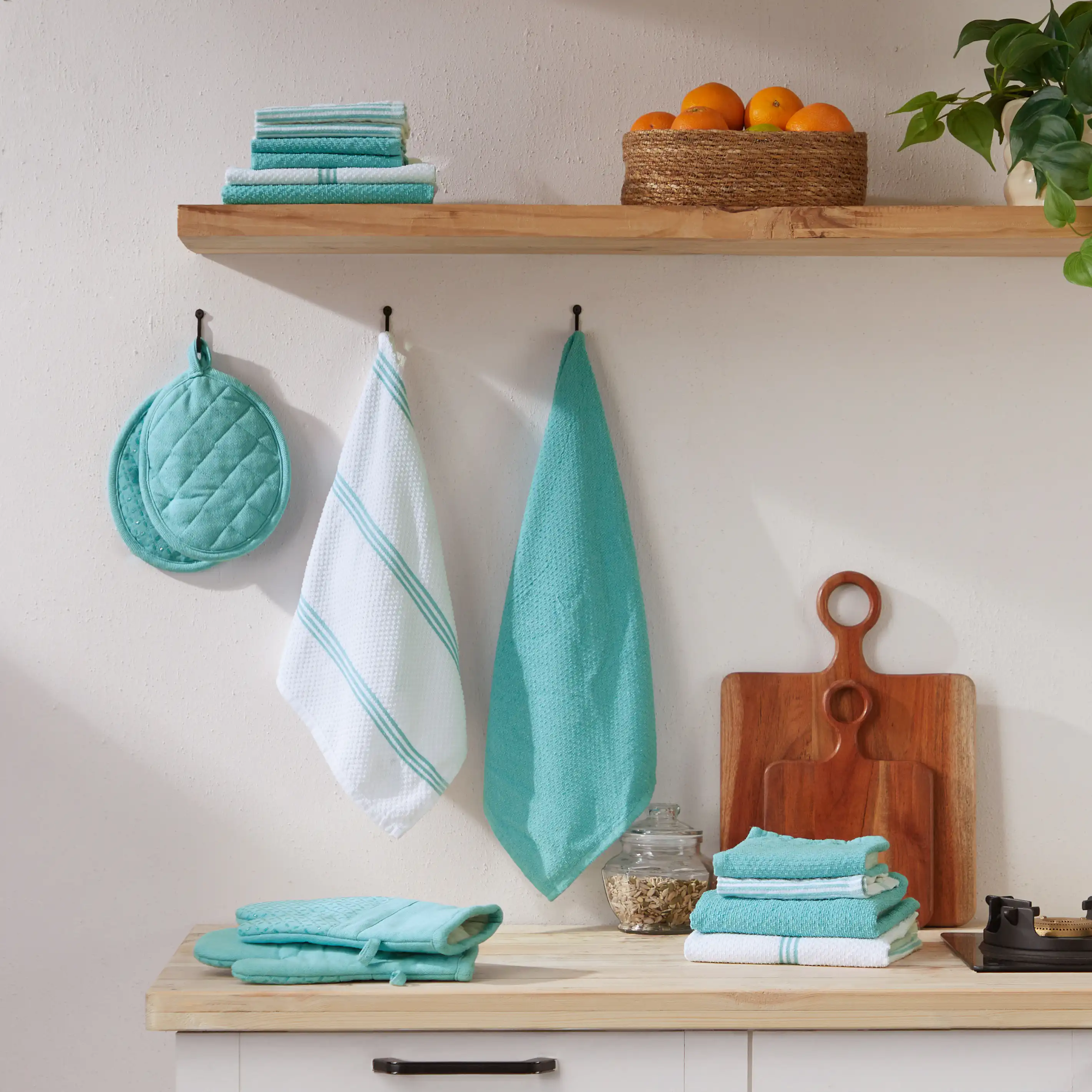 Kaleida | Everyday Essentials Kitchen Linen Set | Set of 16 - Image 2