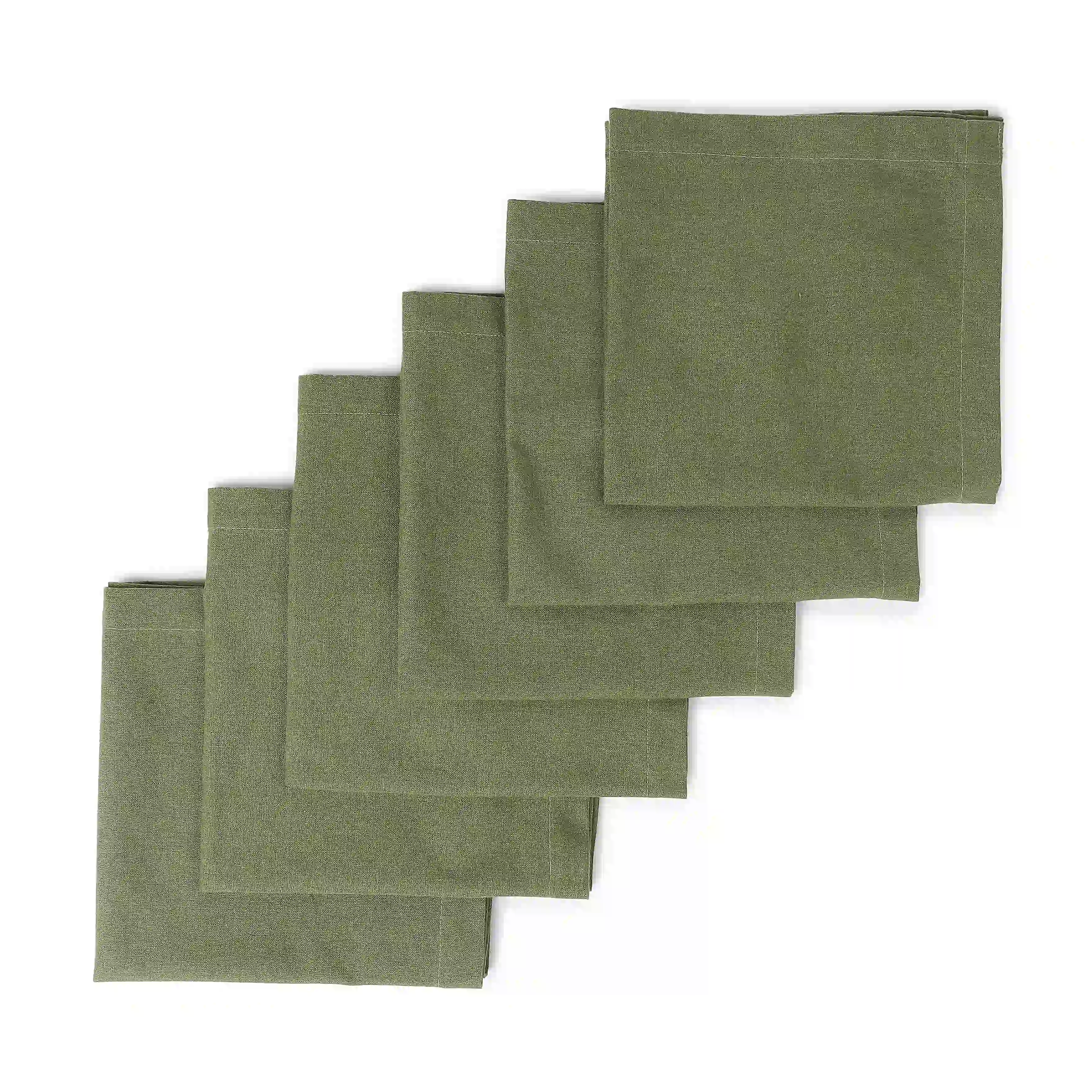 Kaleida | Countryside Charm Soft & Absorbent Solid Dyed Cotton Table Napkins | Set of 4 & 6 - Image 11