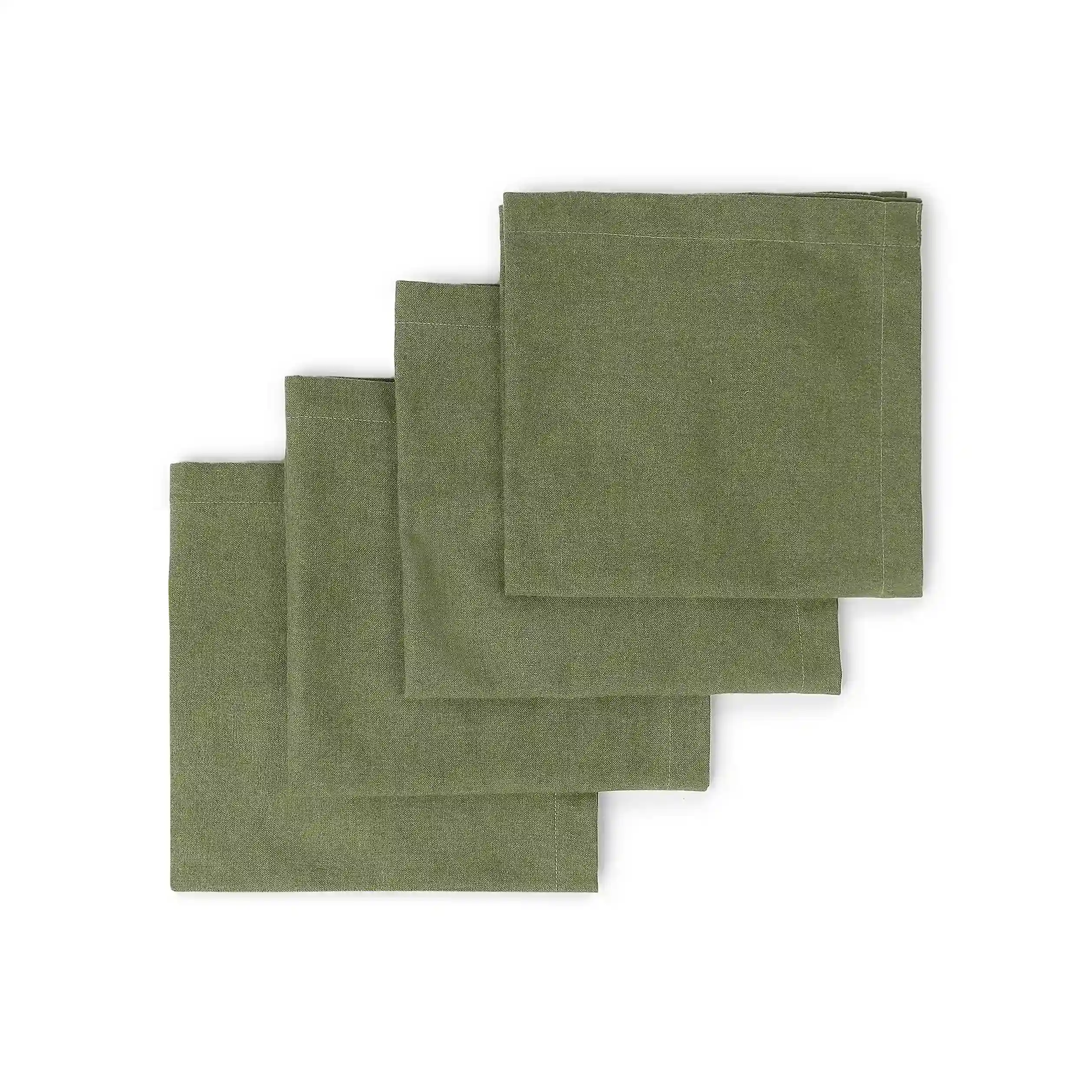 Kaleida | Countryside Charm Soft & Absorbent Solid Dyed Cotton Table Napkins | Set of 4 & 6 - Image 15