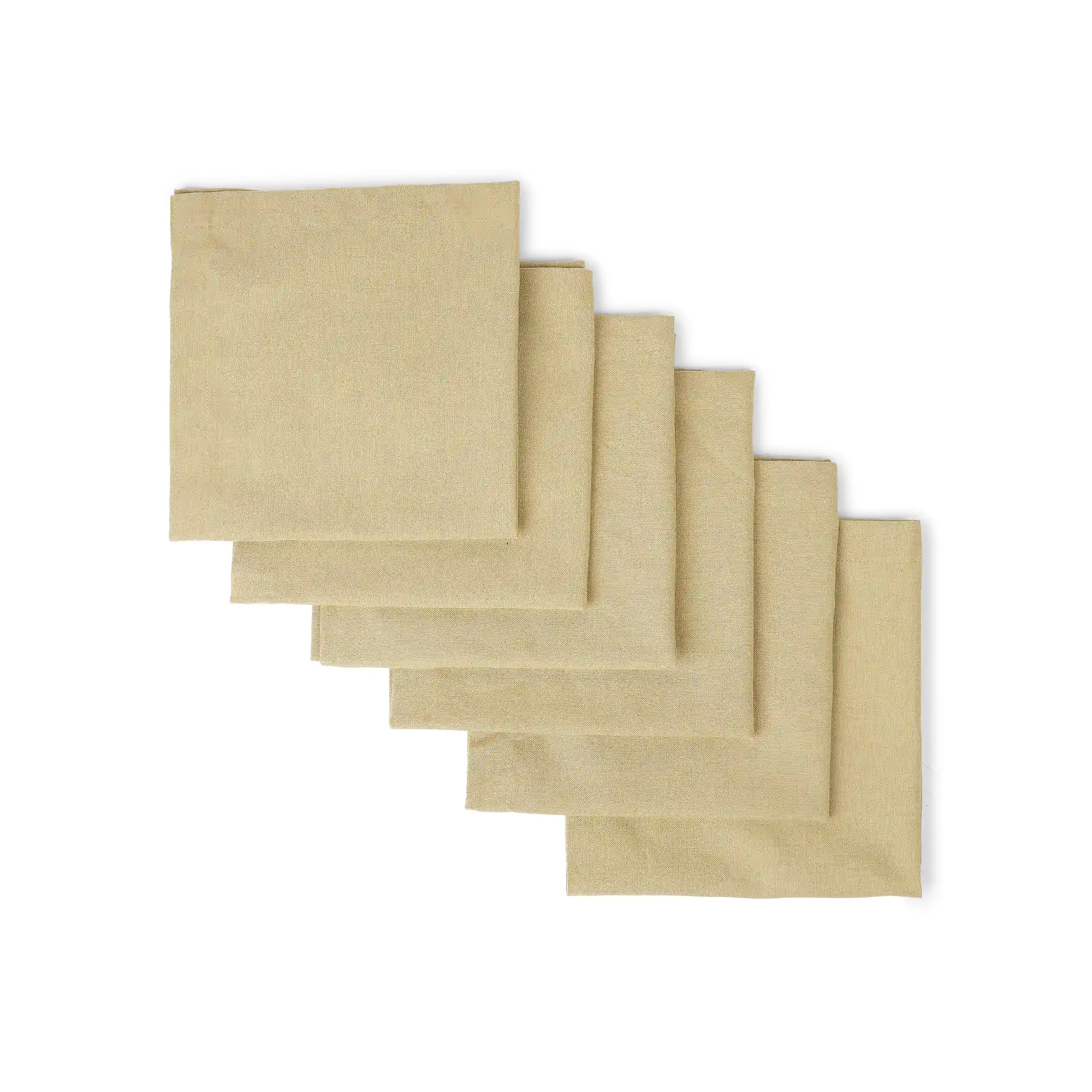 Kaleida | Countryside Charm Soft & Absorbent Solid Dyed Cotton Table Napkins | Set of 4 & 6 - Image 7