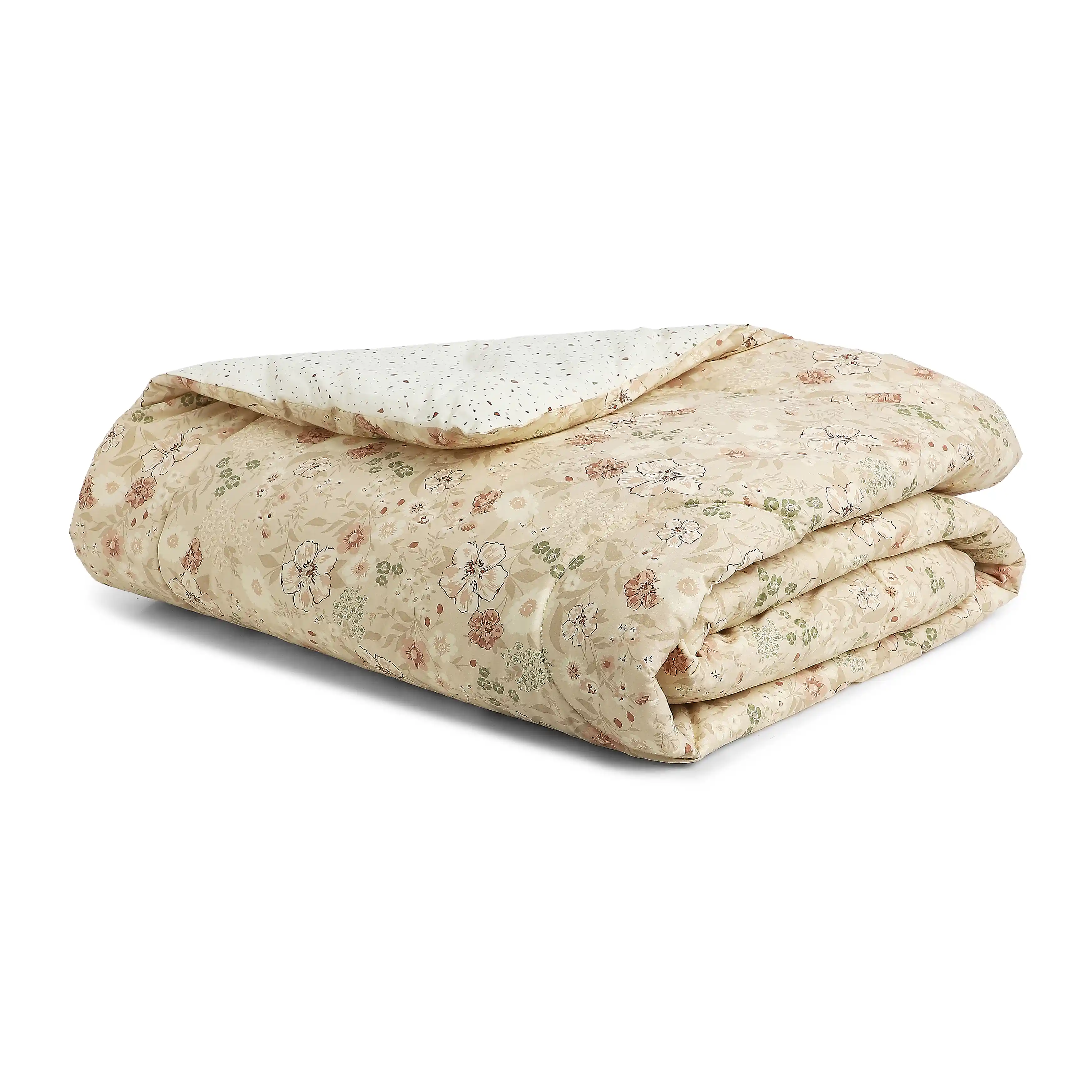 Mishella | Mix & Match Printed Coordinated Bedding Set | Set of Bedsheet & Comforter - Beige - Image 5