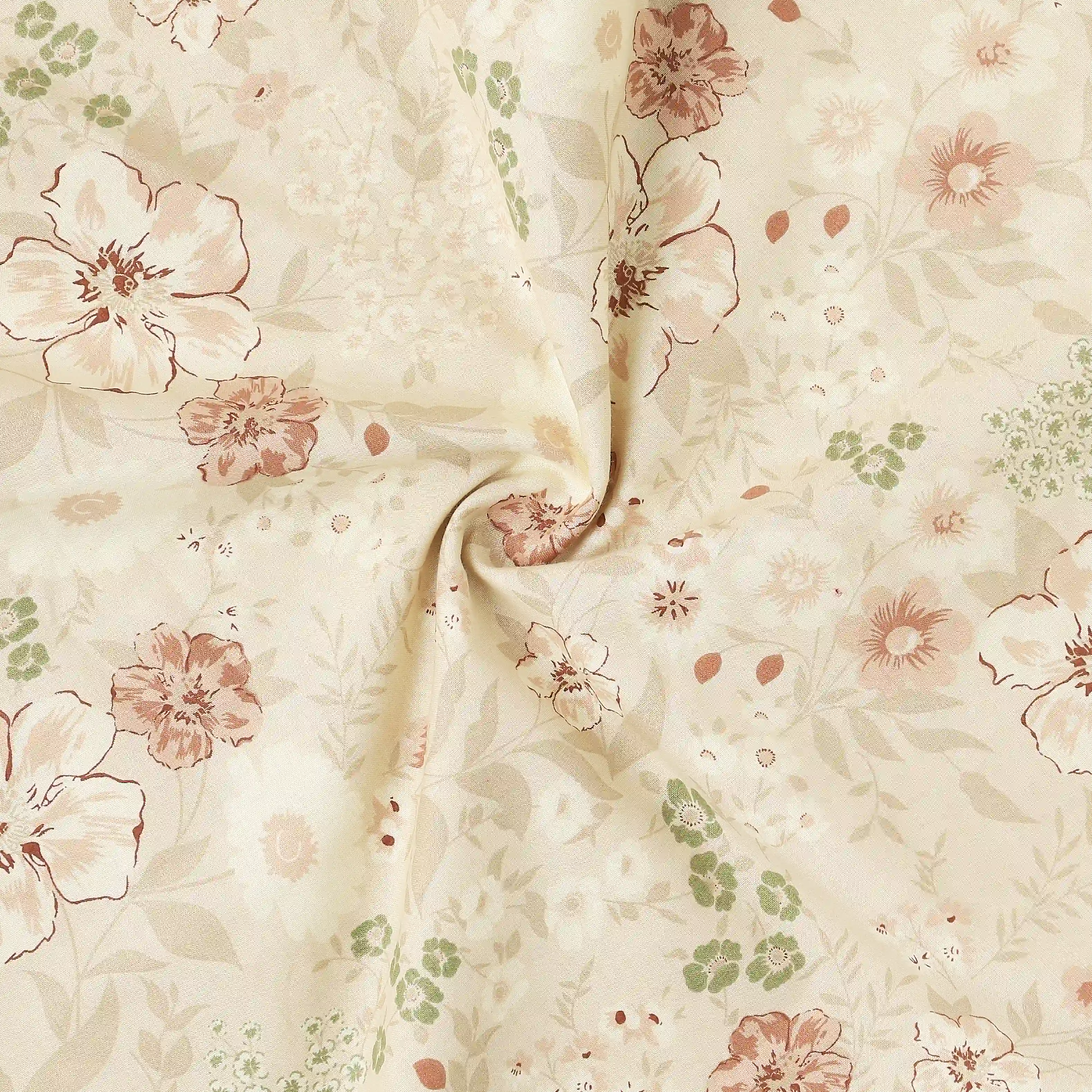 Mishella | Mix & Match Printed Reversible Dohar with Super Soft Flannel Layering - Beige - Image 10
