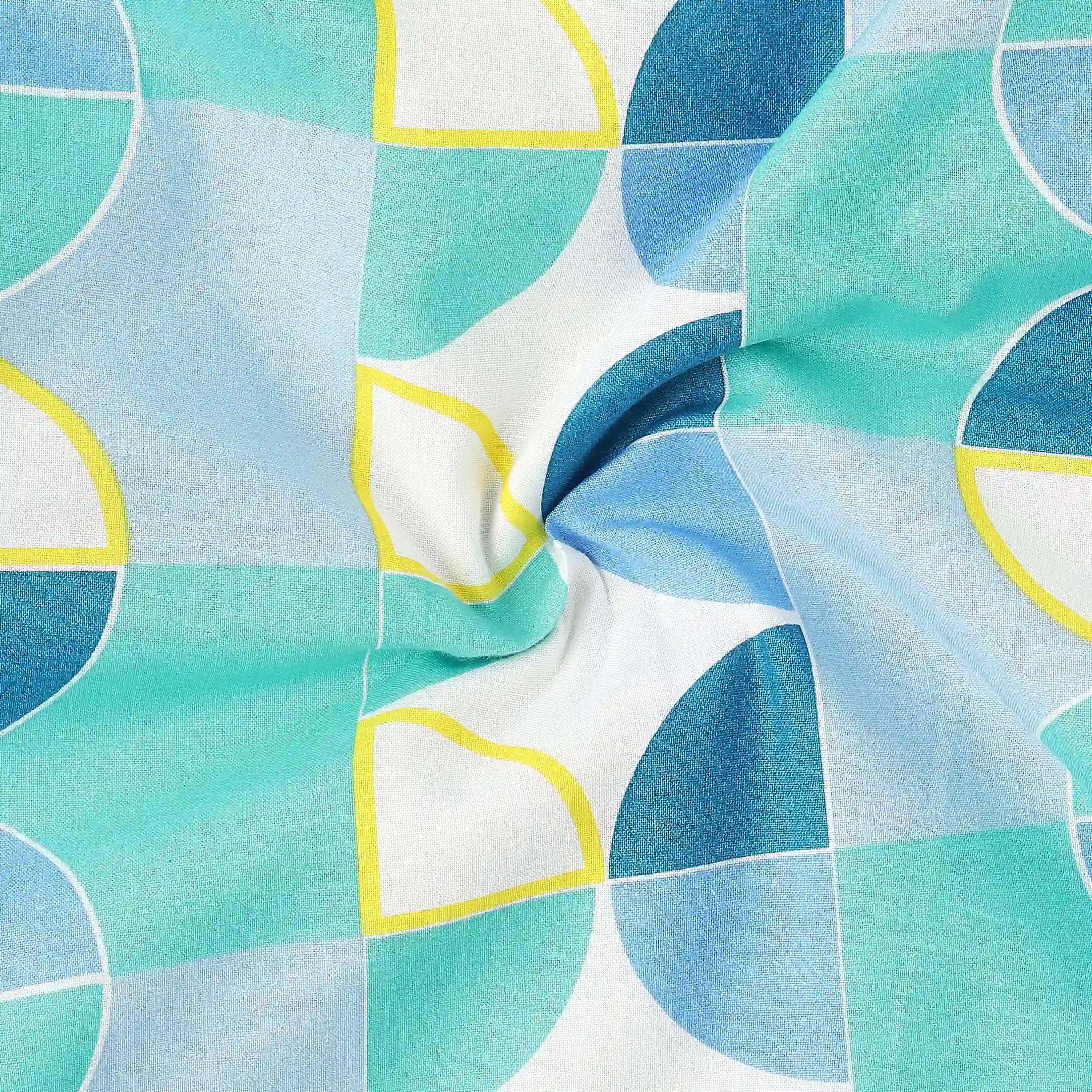 Mishella | Mix & Match Printed Reversible Dohar with Super Soft Flannel Layering - Orbit Teal - Image 10