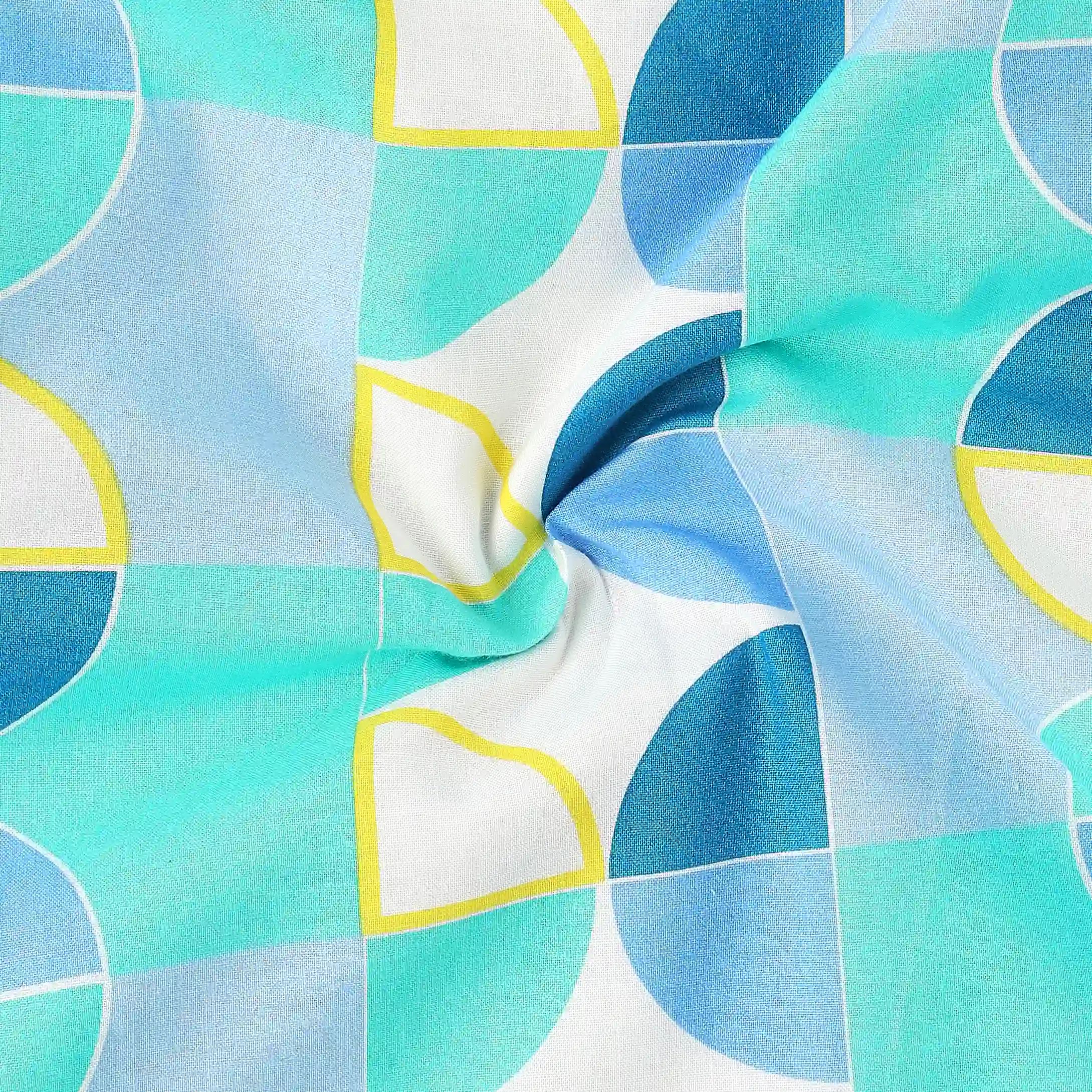 Mishella | Mix & Match Printed Reversible Dohar with Super Soft Flannel Layering - Orbit Teal - Image 5